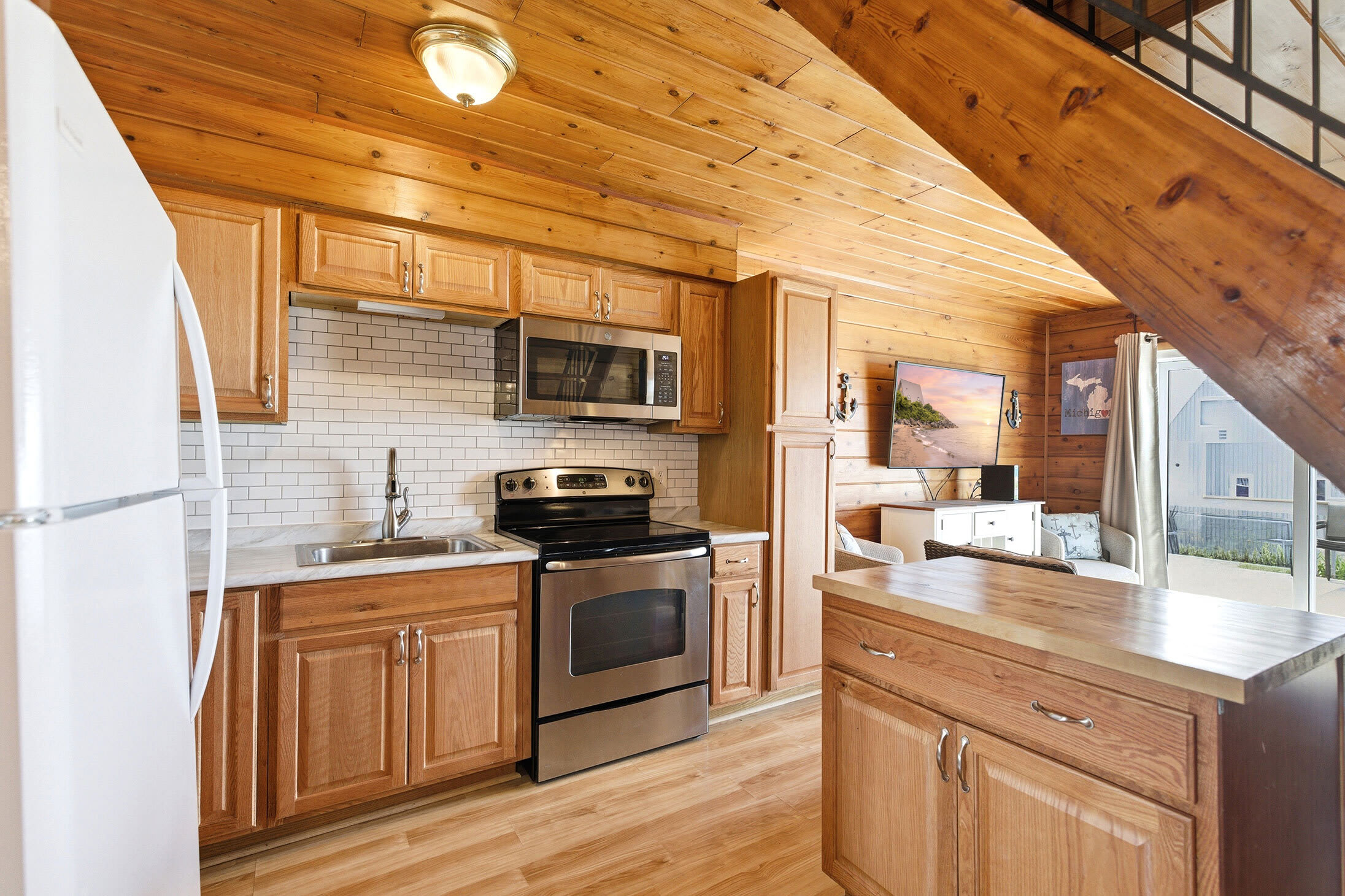 Easy meals, open spaces, and Lake Michigan sunsets just outside the door.