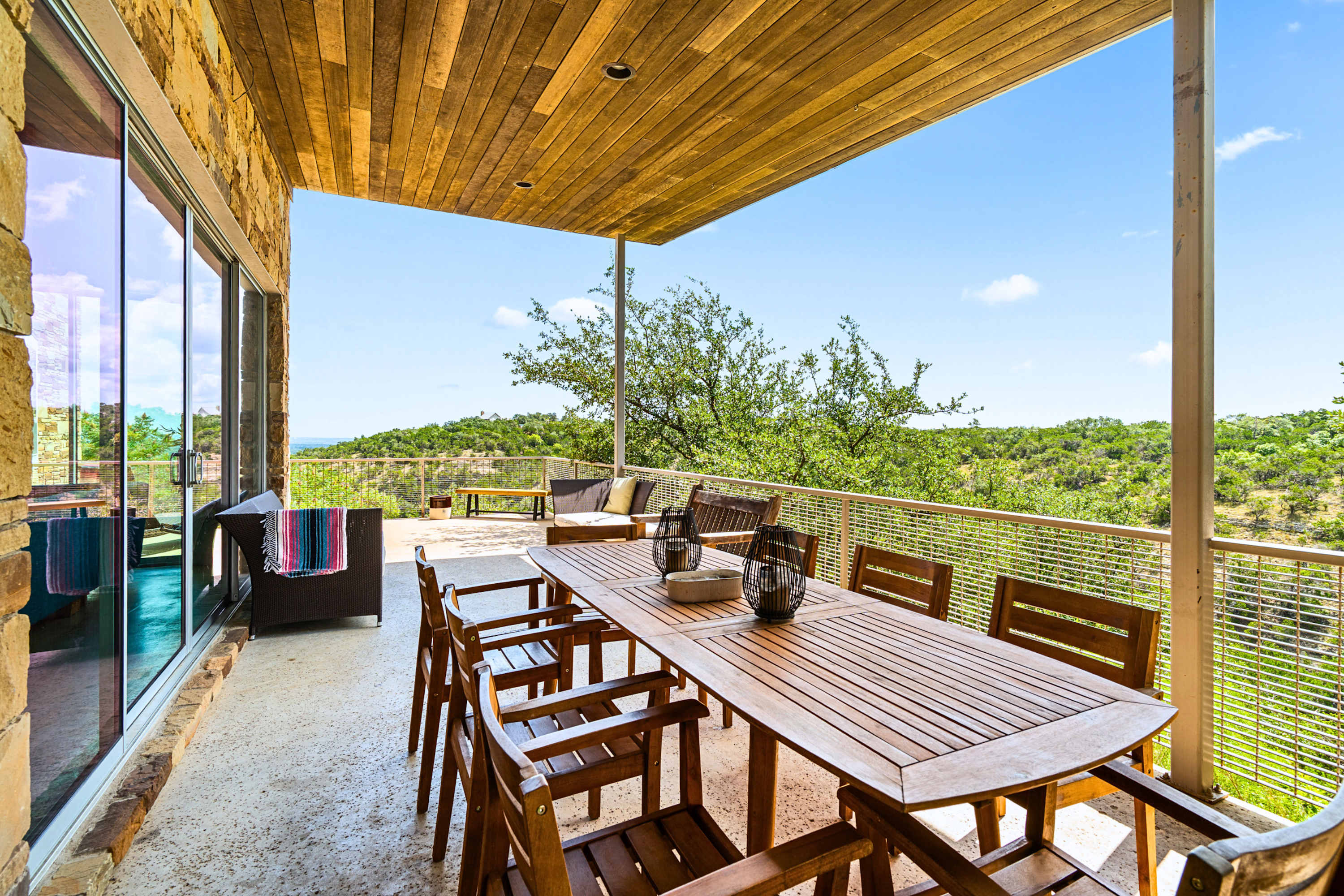 Savor alfresco meals while surrounded by nature and views