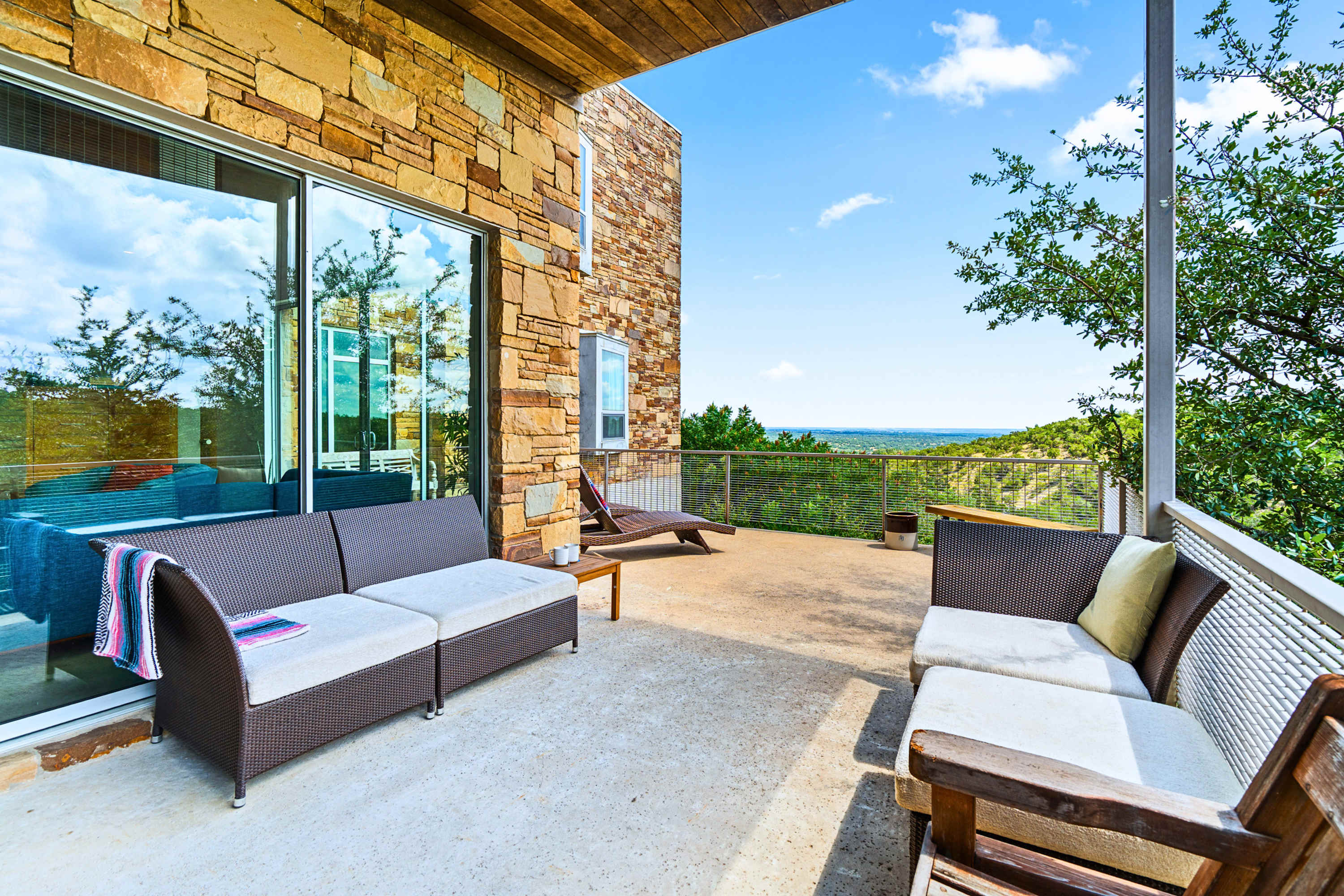 Premium outdoor plush seating perfect for warm breezes and golden hour chats