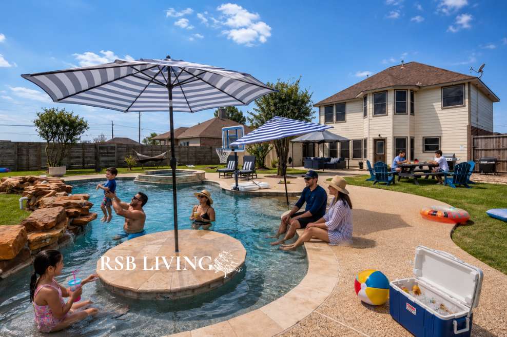 Stunning Pool Area And Game Room - Luxurious Family Retreat - Lake Conroe, TX