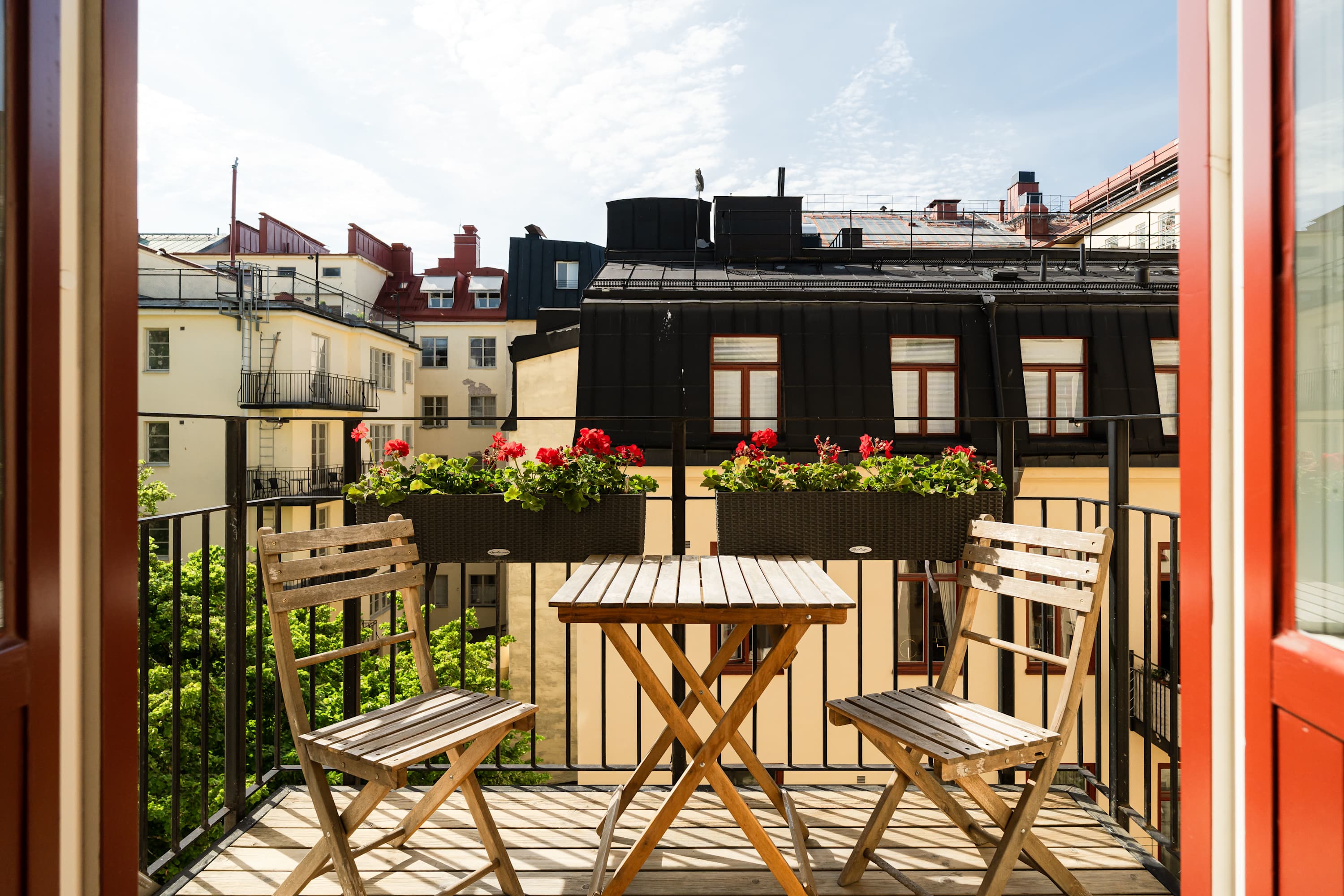 Modern Ostermalm Apartment Balcony 4m Ceilings