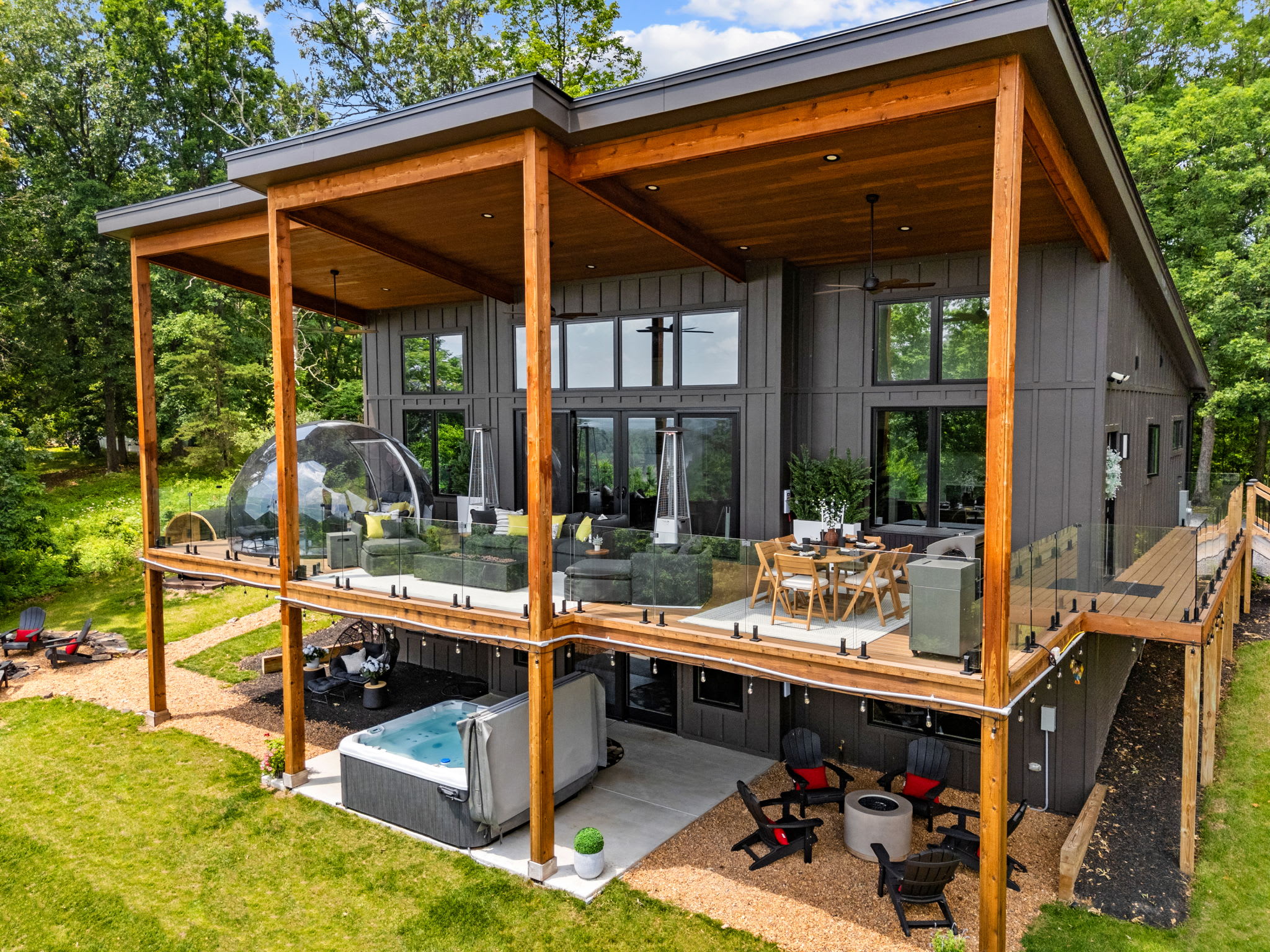 Modern Design w/Hot Tub, Sauna, Dome & Game Room