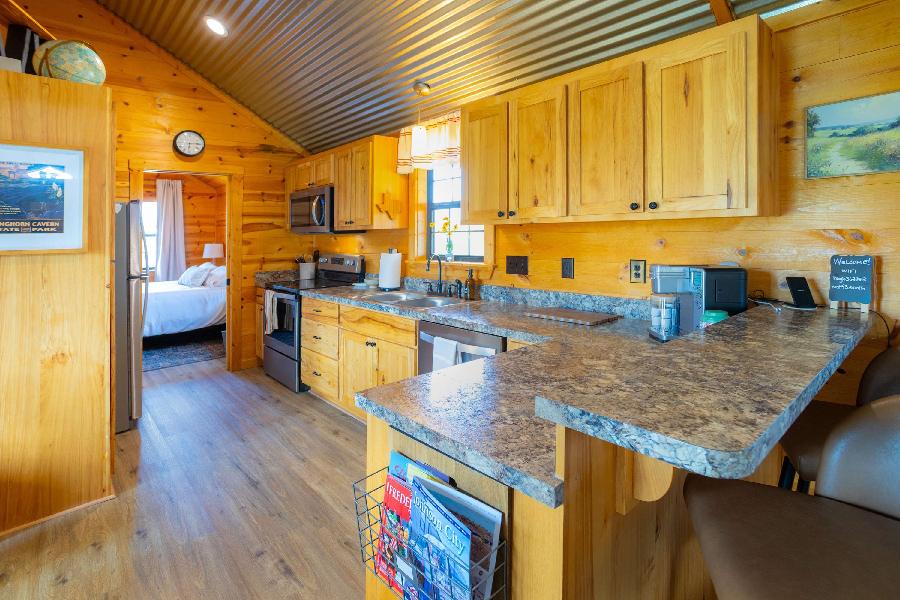 The main house’s open kitchen is well equipped for an unforgettable getaway​