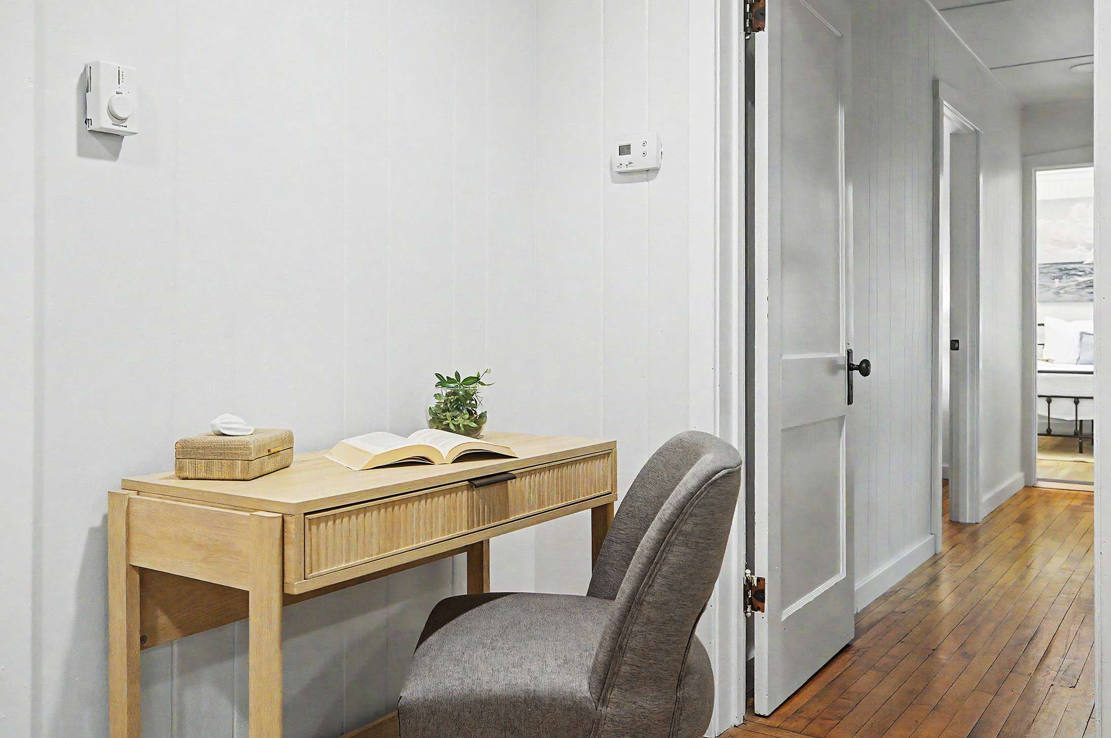 Dedicated workspace offers a quiet spot between Harbor Country outings.