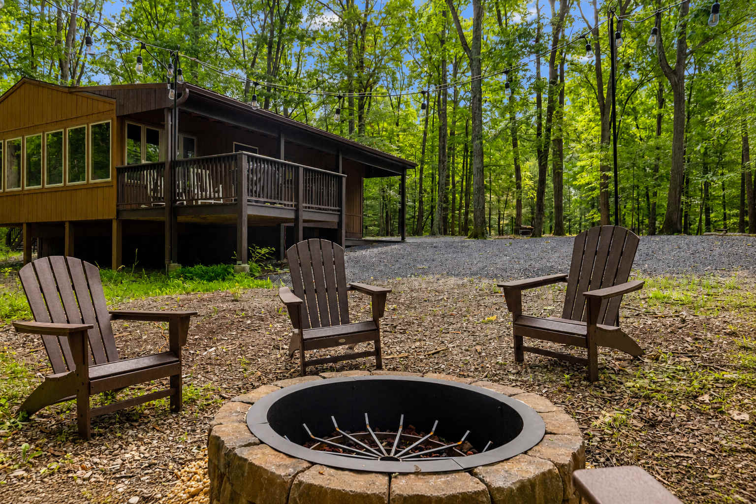 Spend your days exploring nearby hiking trails, enjoying resort amenities, or simply unwinding by the fire after a day outdoors.