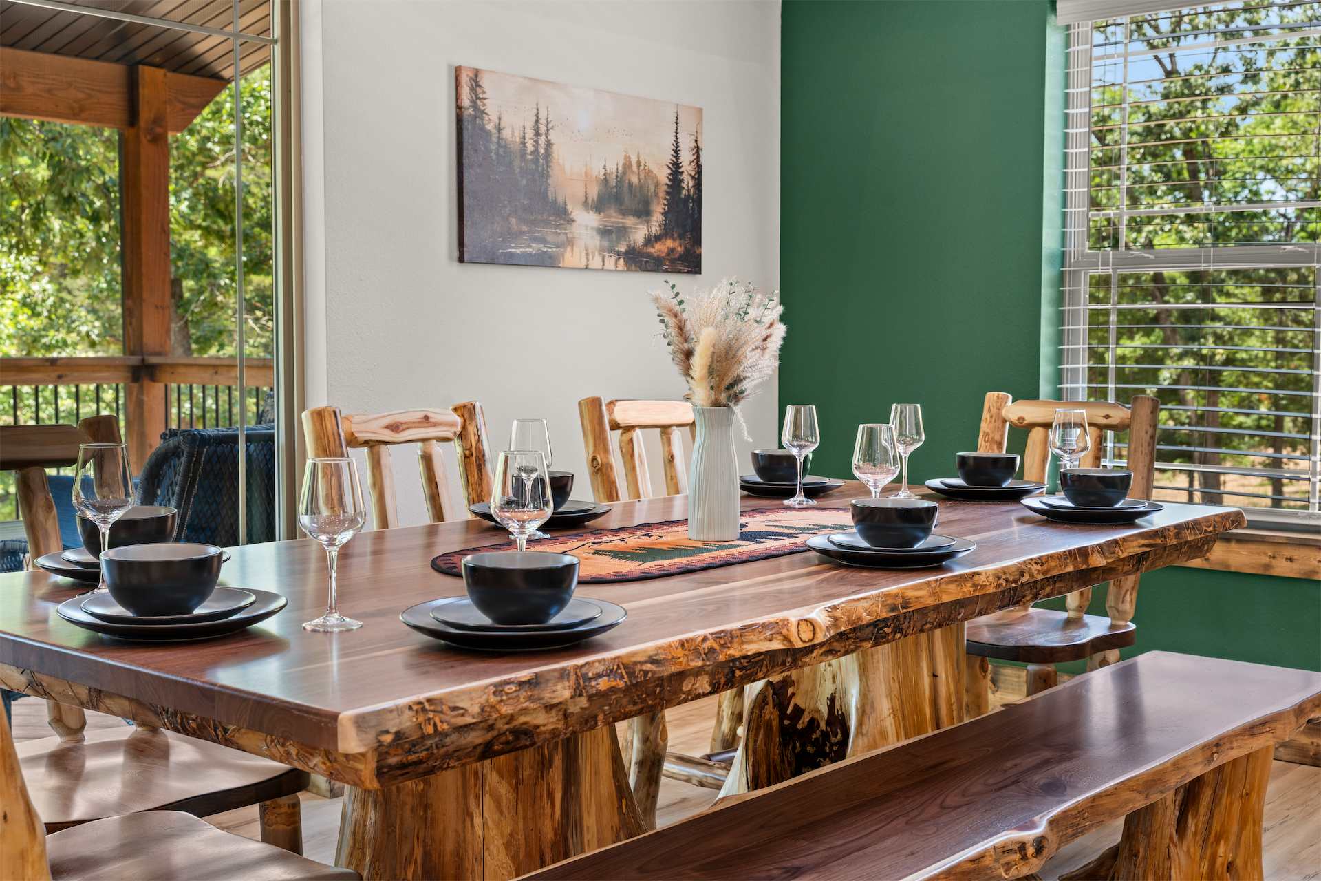 Make mealtime memories together at the dining table, seating 8​