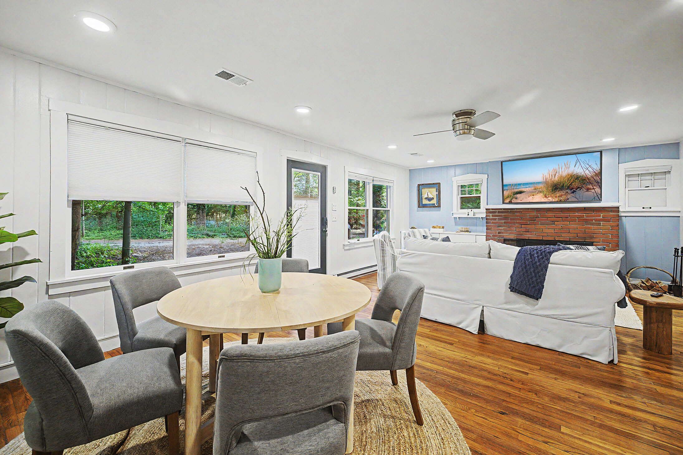 Open seating and living areas make Cottage on Pine an easy family time.