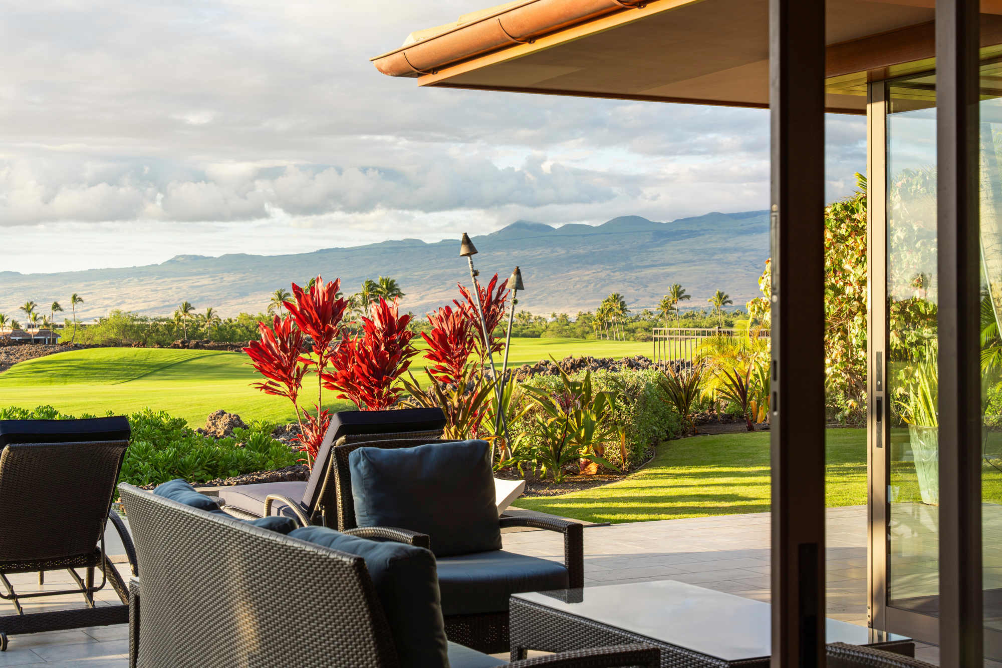 Lanai | Aloha Nui at Residences of Laulea, Big Island, Hawaii, by Luxus Vacation Properties