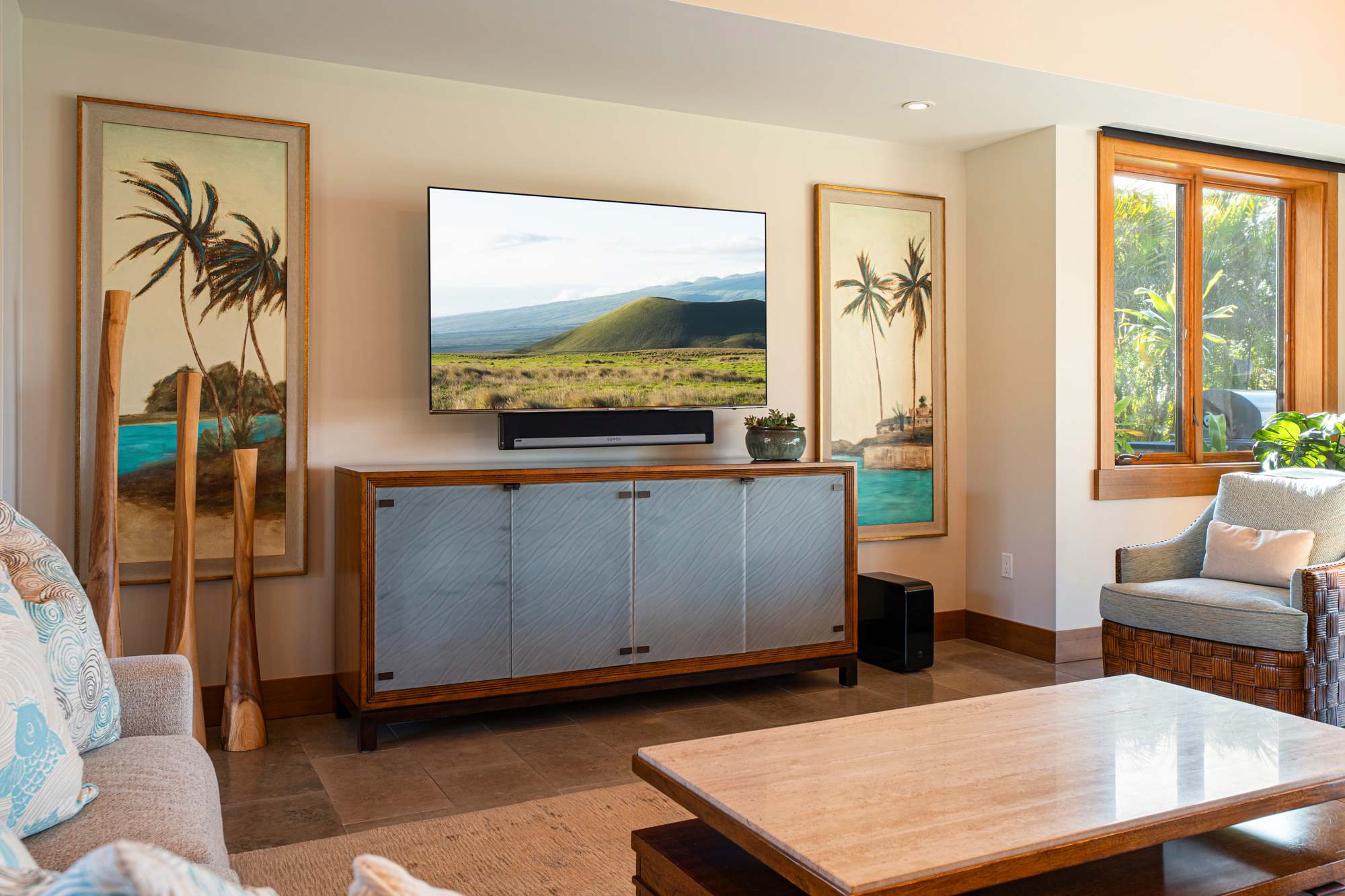 Living Room | Aloha Nui at Residences of Laulea, Big Island, Hawaii, by Luxus Vacation Properties