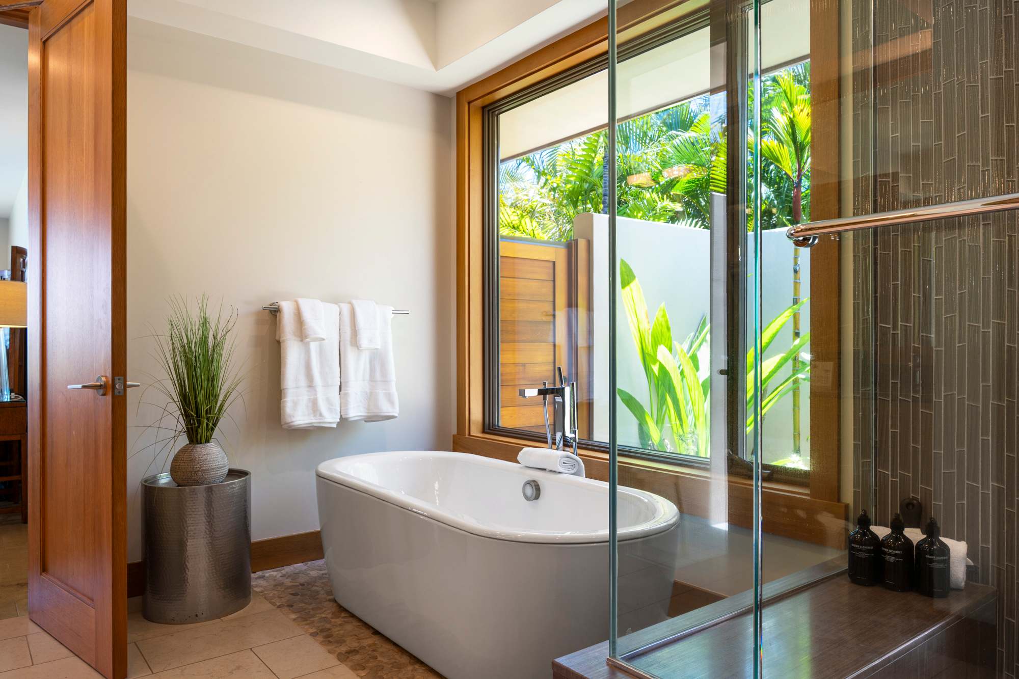 Primary Bathroom | Aloha Nui at Residences of Laulea, Big Island, Hawaii, by Luxus Vacation Properties