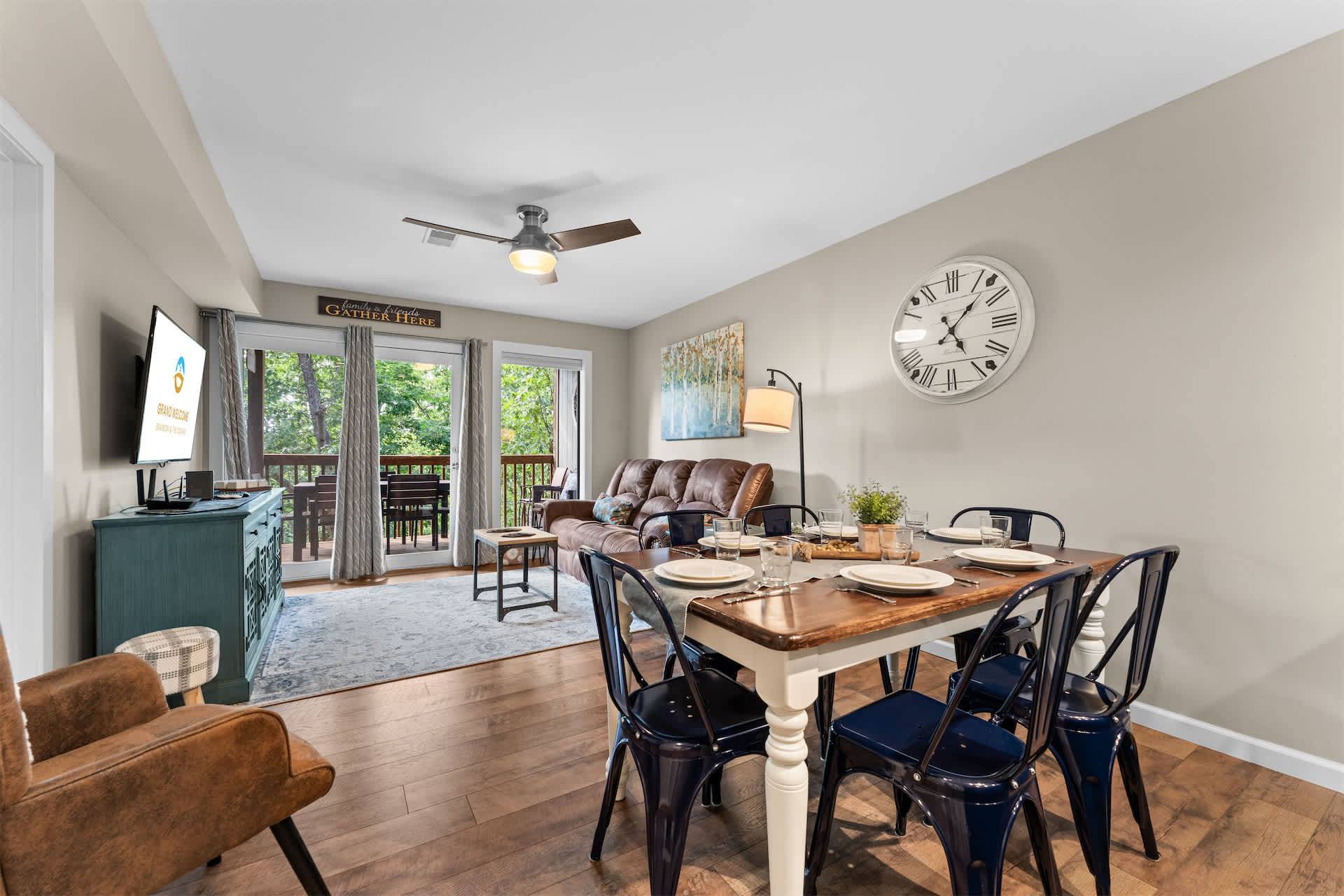 Make mealtime memories together at the dining table, seating 6​
