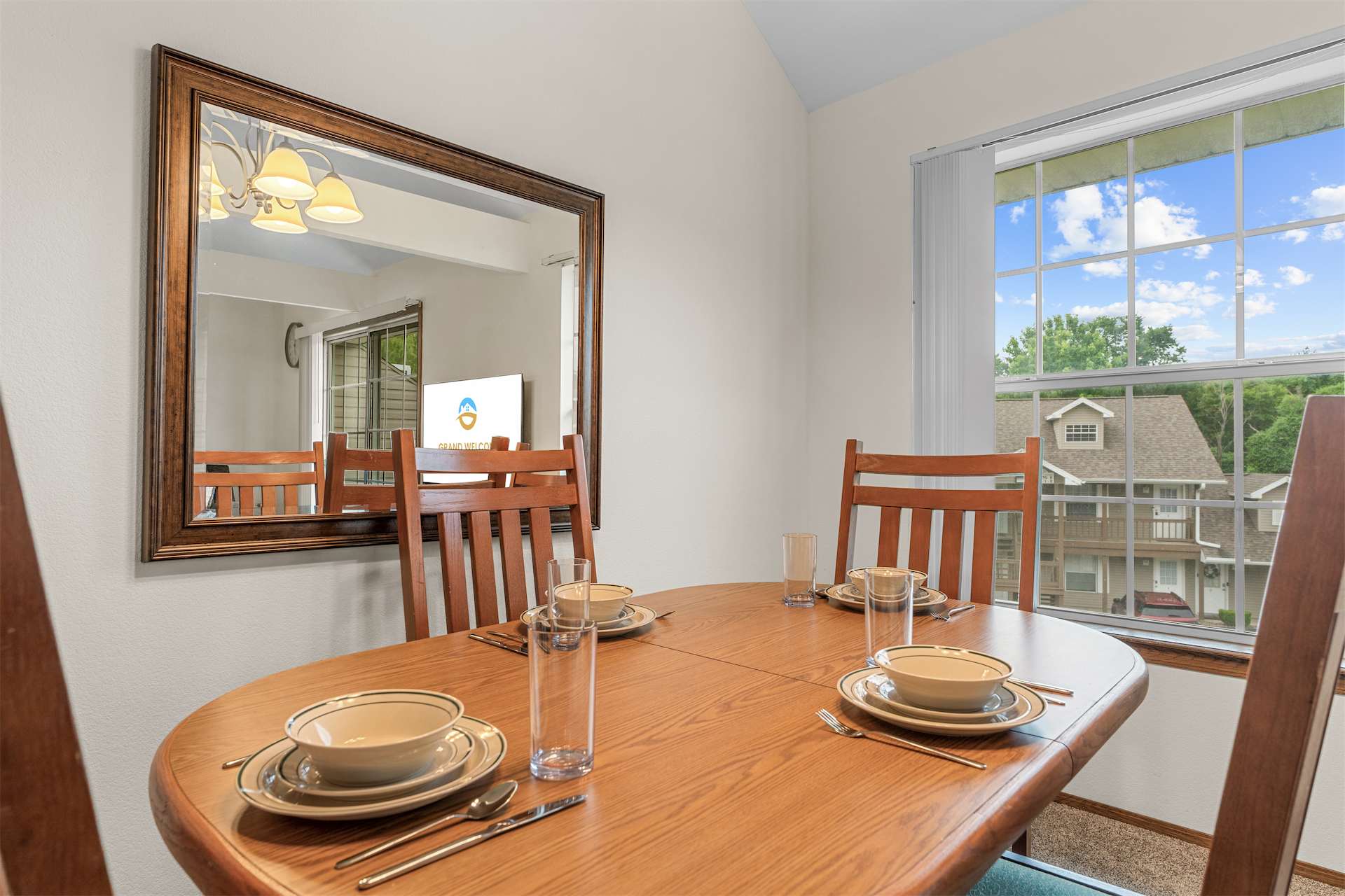 Make mealtime memories together at the dining table, seating 4​