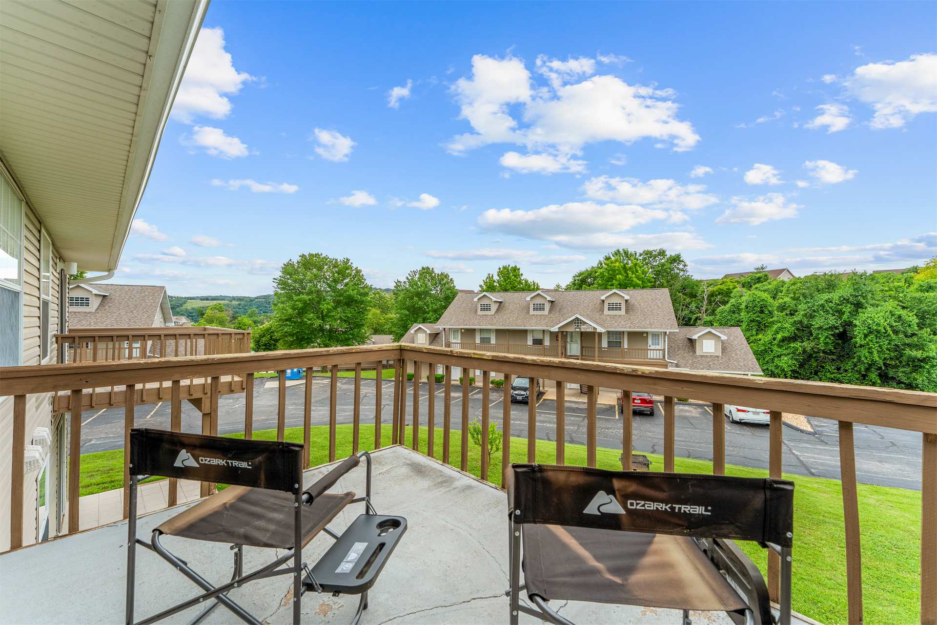 Sip morning coffee or an evening cocktail in the fresh air on the balcony​
