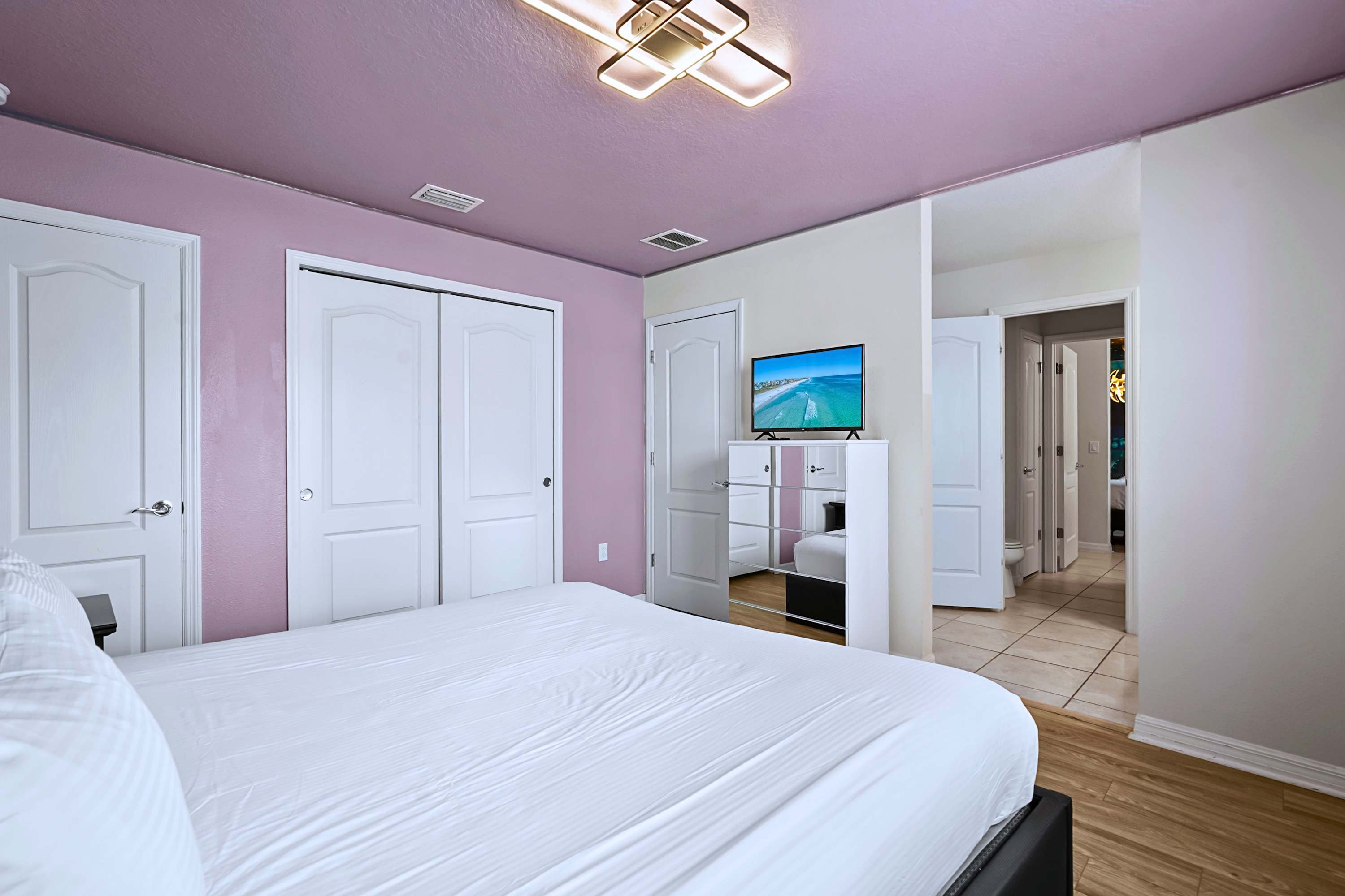 Plenty of room to unpack and stay a while, with large closets and crisp, modern aesthetics