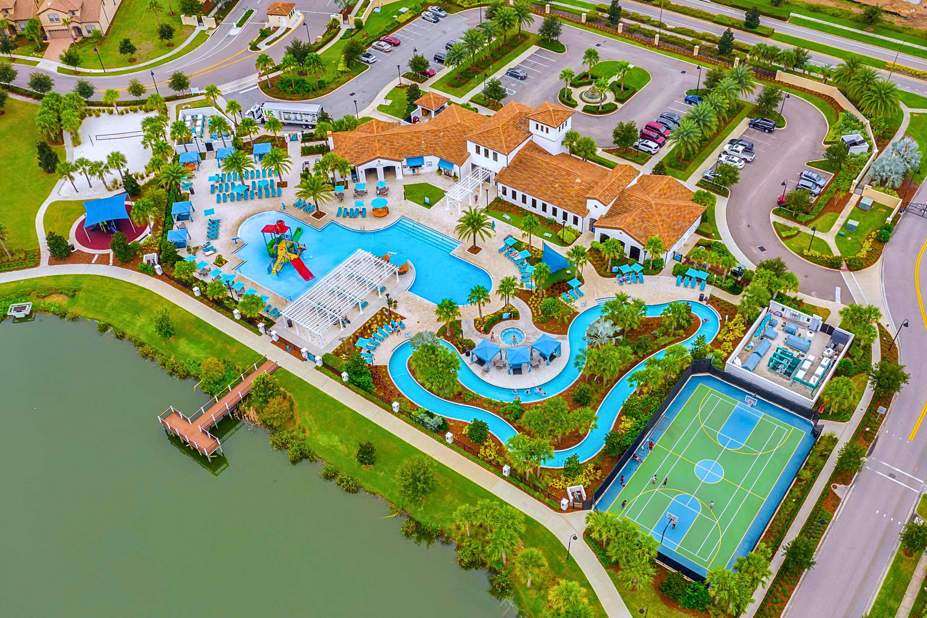 Enjoy full access to world-class resort amenities, including huge pools and sports courts