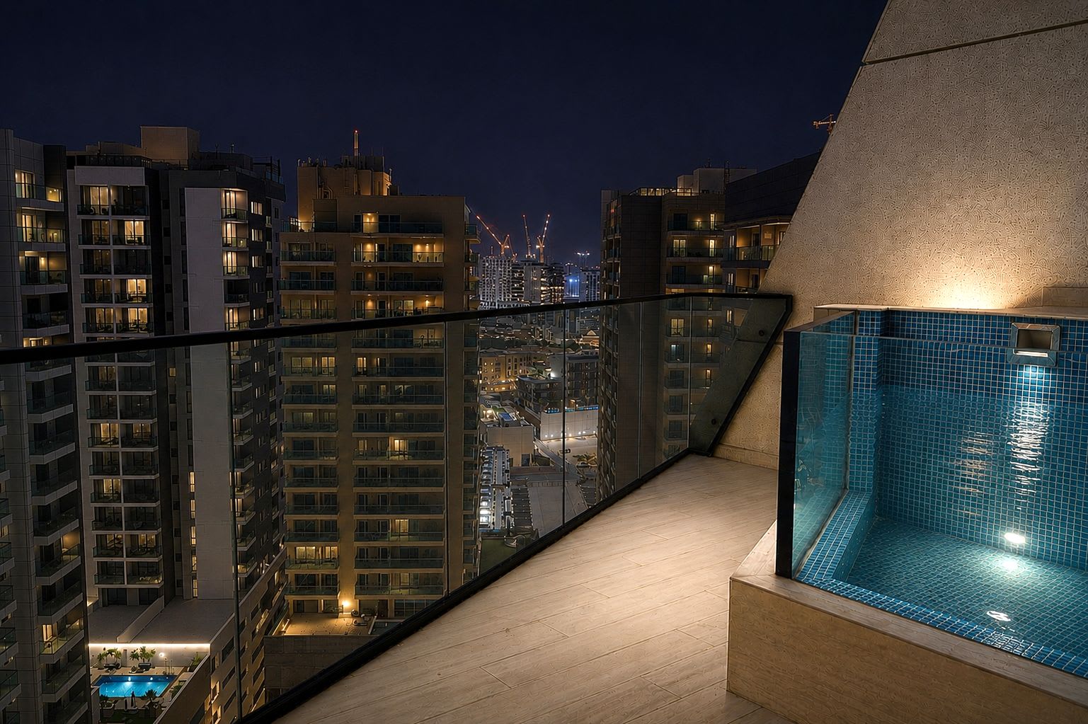 Stylish New 1 bedroom with Private Jacuzzi -Binghatti