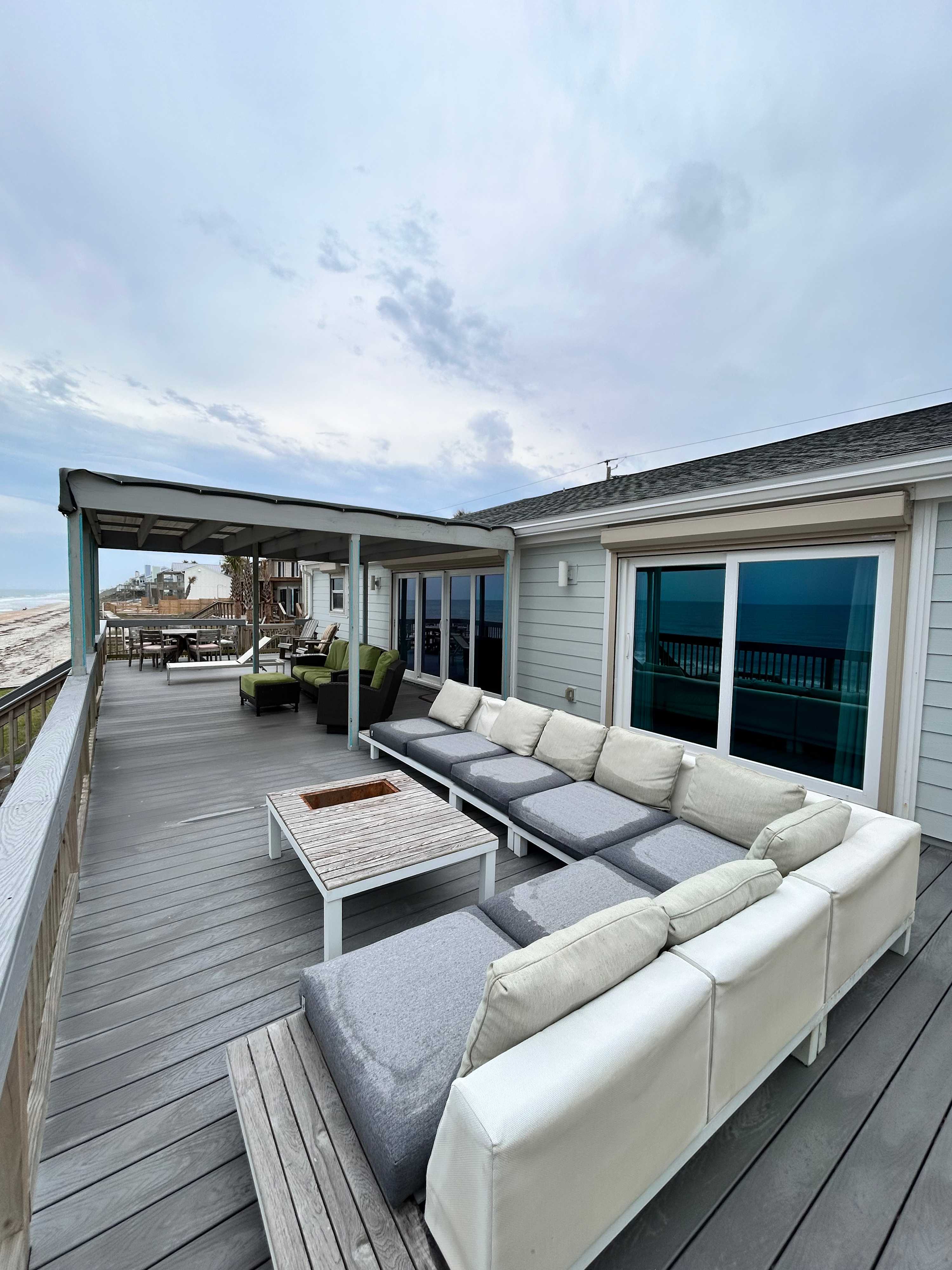 Tropical Sands with Oceanfront Deck & Beach Access