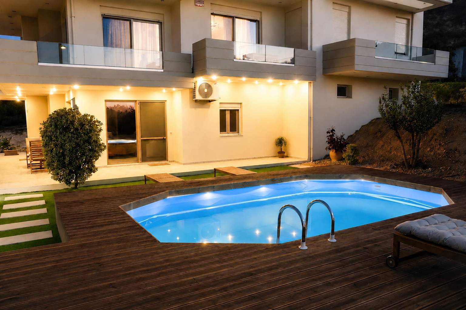 Olive & Raki Luxury Pool Villa, Crete Garden Oasis — Agioi Theodoroi, Crete — vacation rental