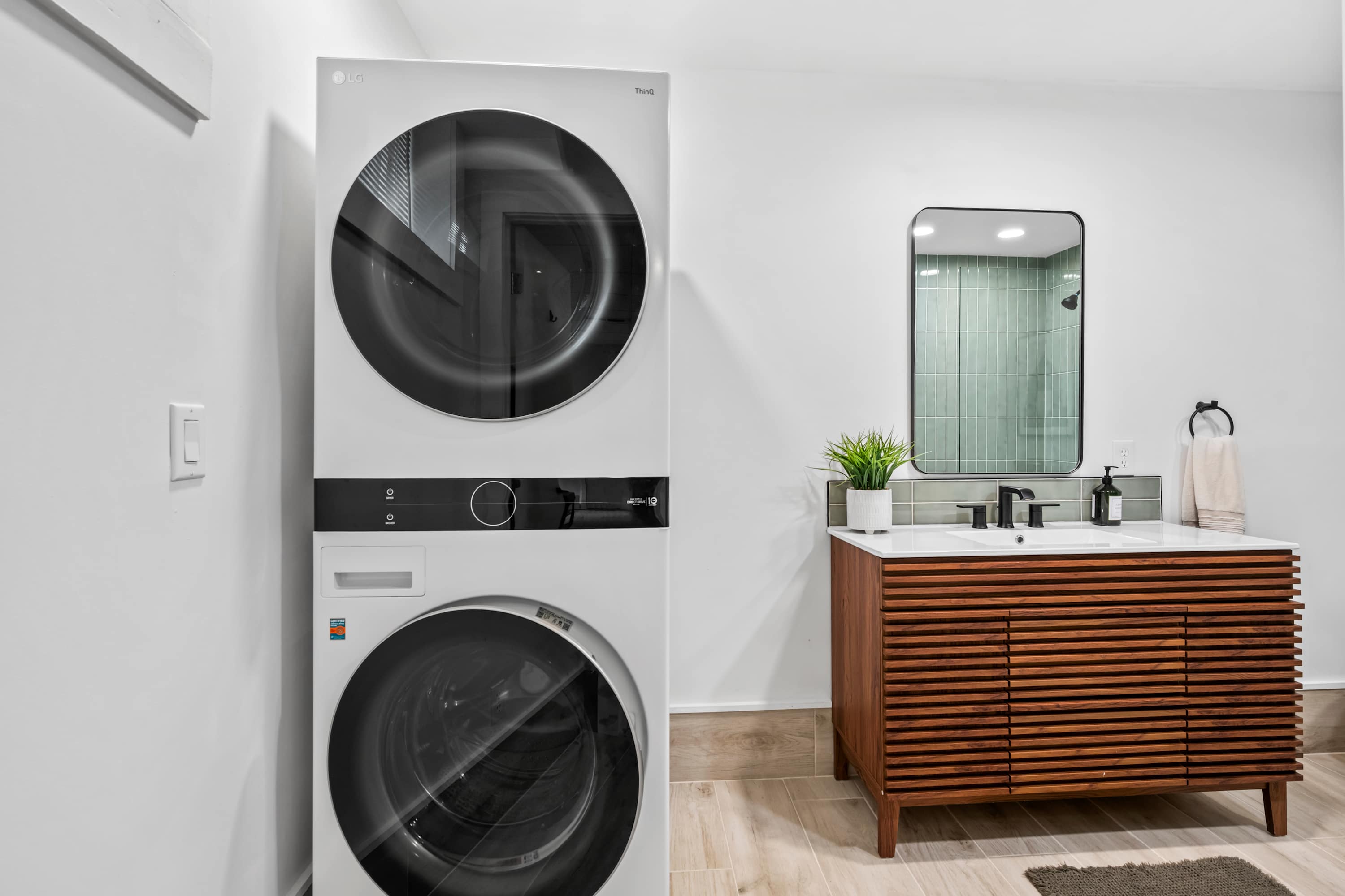 Convenient Stacked Washer + Dryer