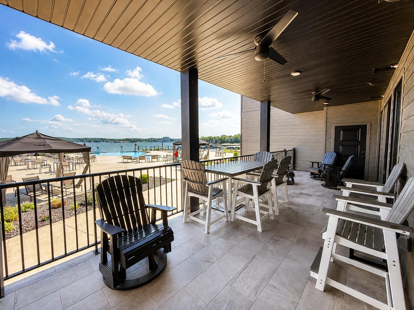 Lounge the day away or dine alfresco with water views on the balcony​