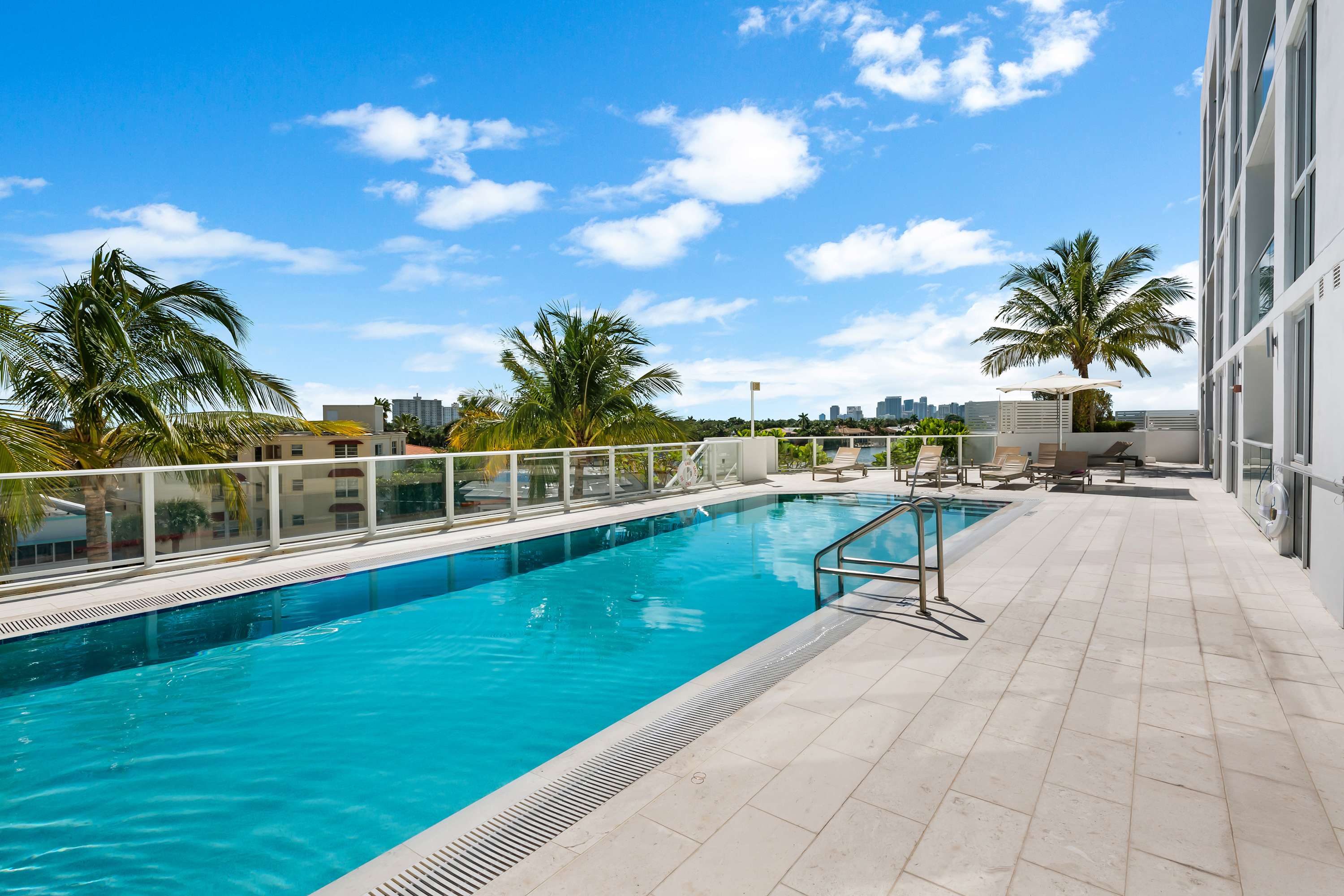 Take a dip in the sparkling community pool