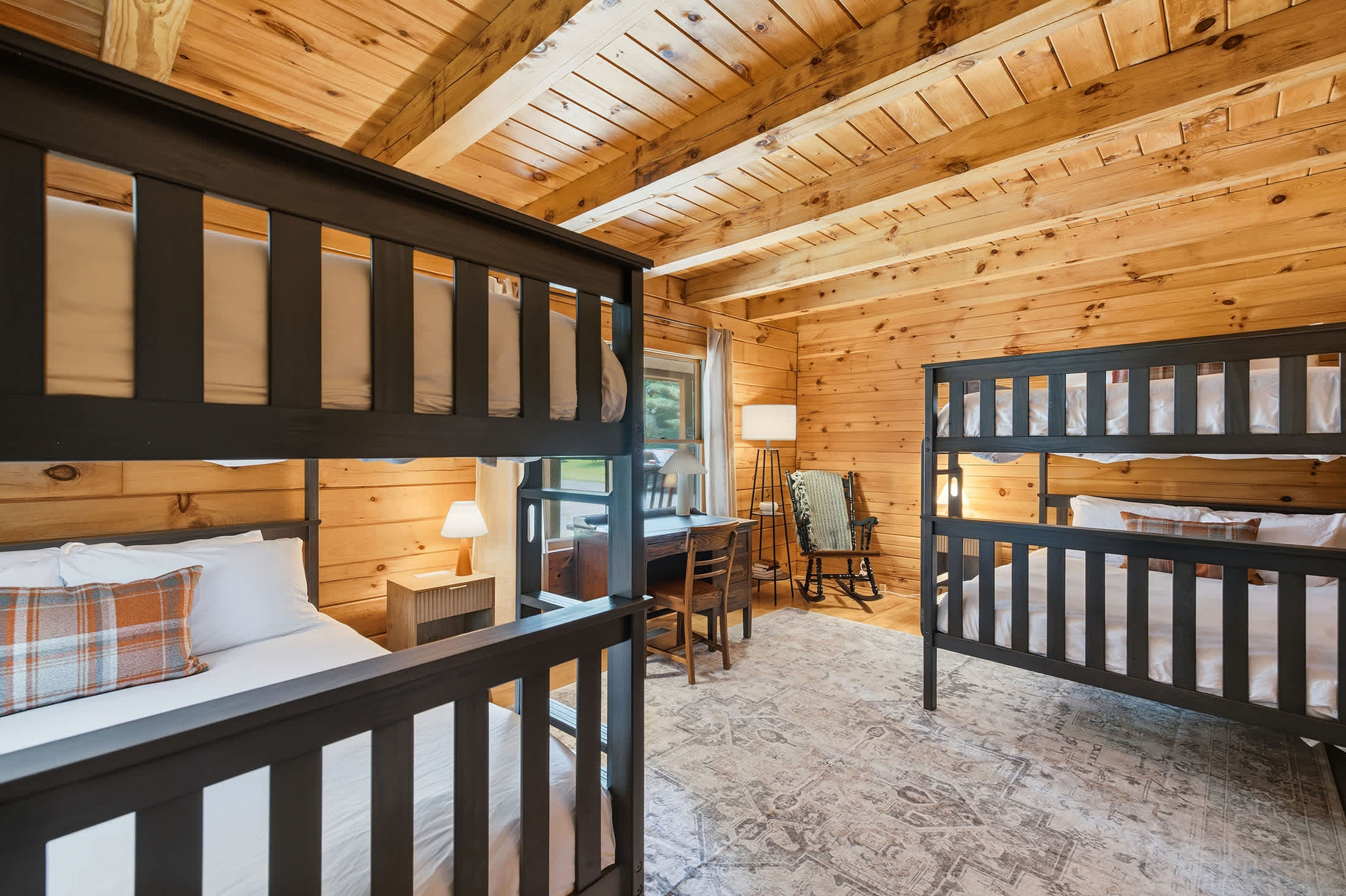 County Line's spacious bunk room is designed for comfortable group stays.