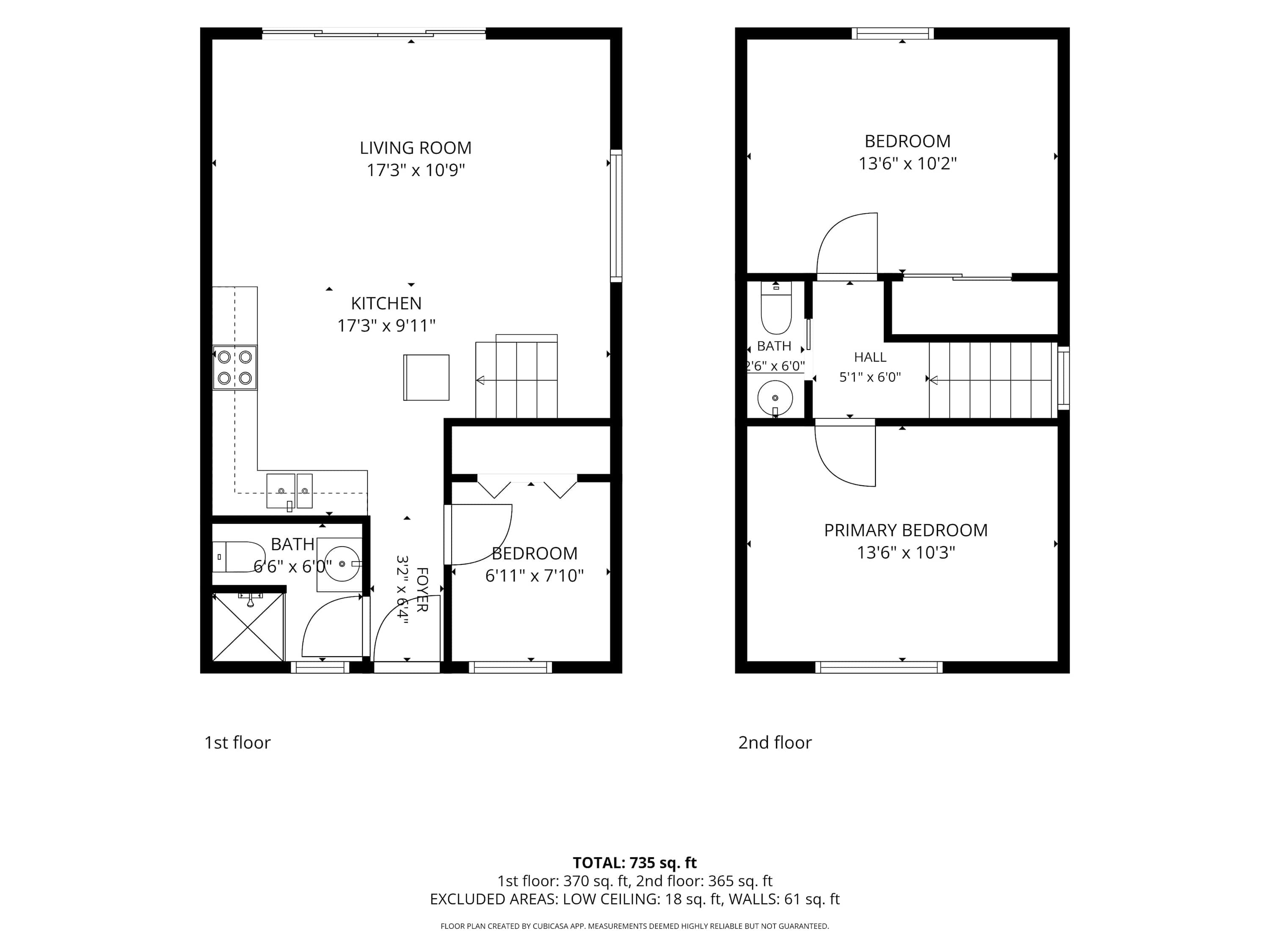 Chalet #08's Floor Plan Layout.