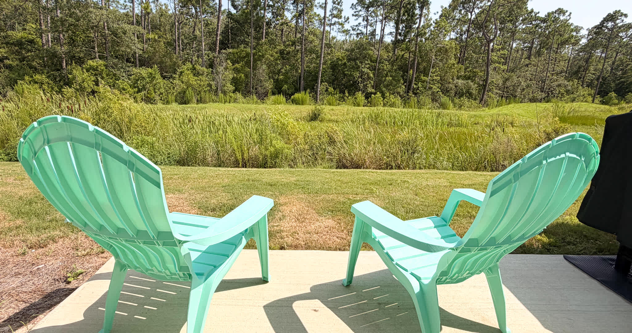 Relax with peaceful nature views from the private patio