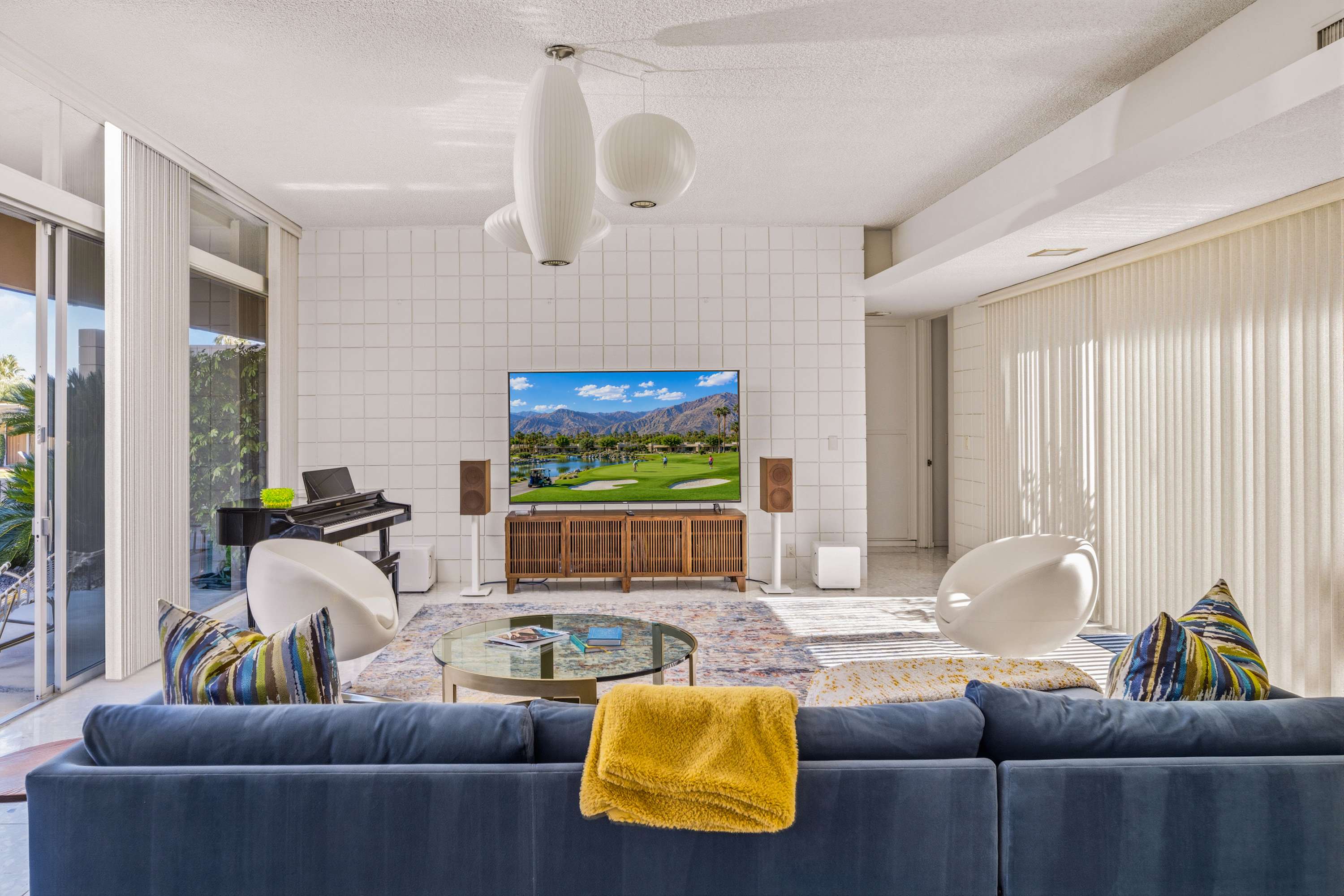 Living Room | Sandpiper Empress in Palm Desert, California by Luxus Vacation Properties