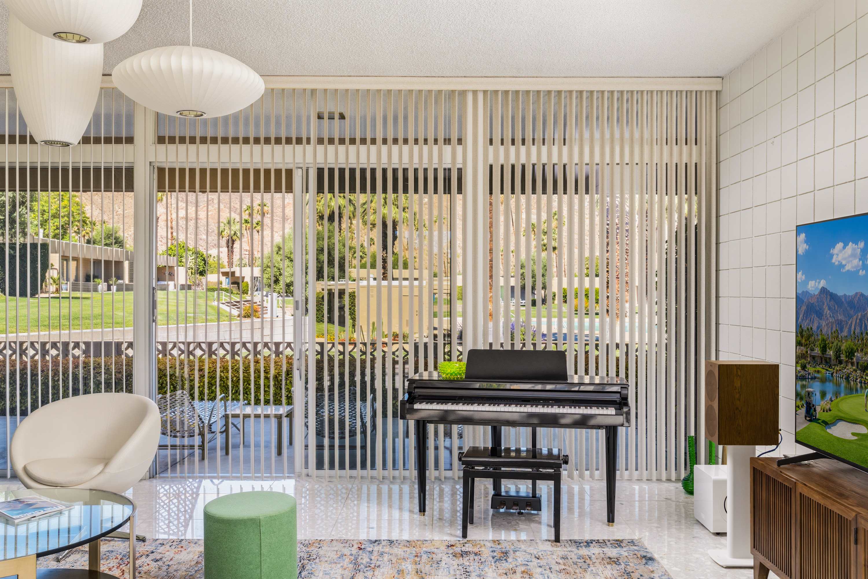 Living Room | Sandpiper Empress in Palm Desert, California by Luxus Vacation Properties