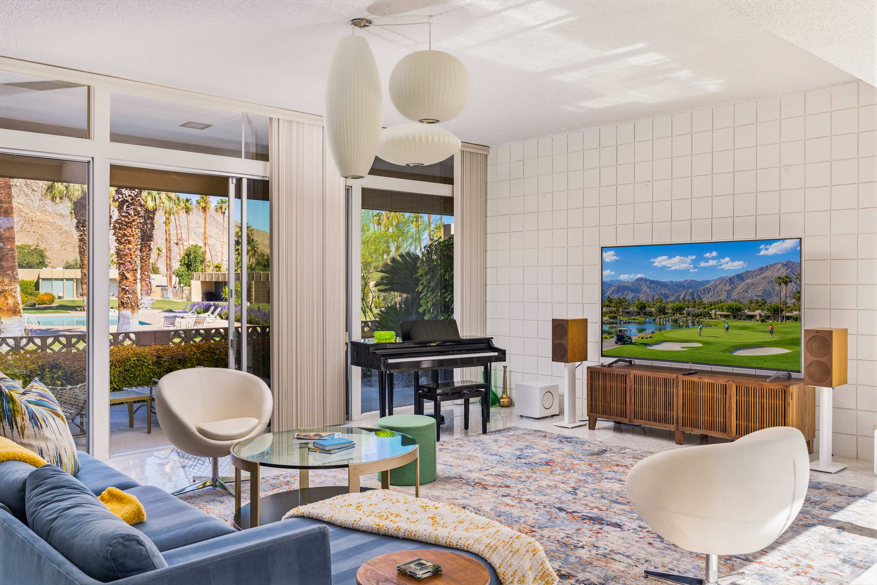 Living Room | Sandpiper Empress in Palm Desert, California by Luxus Vacation Properties