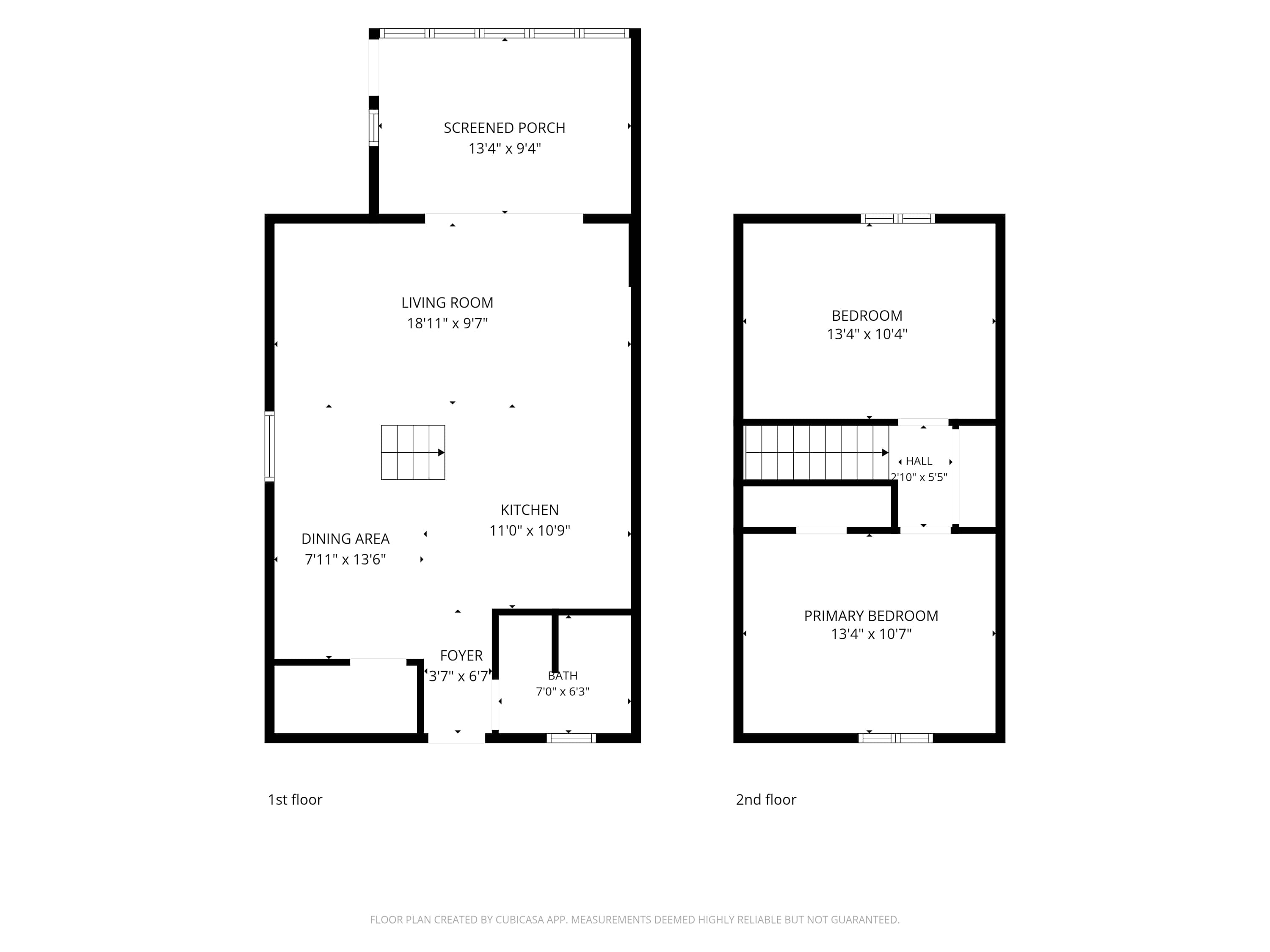 Chalet #95's Floor Plan Layout.