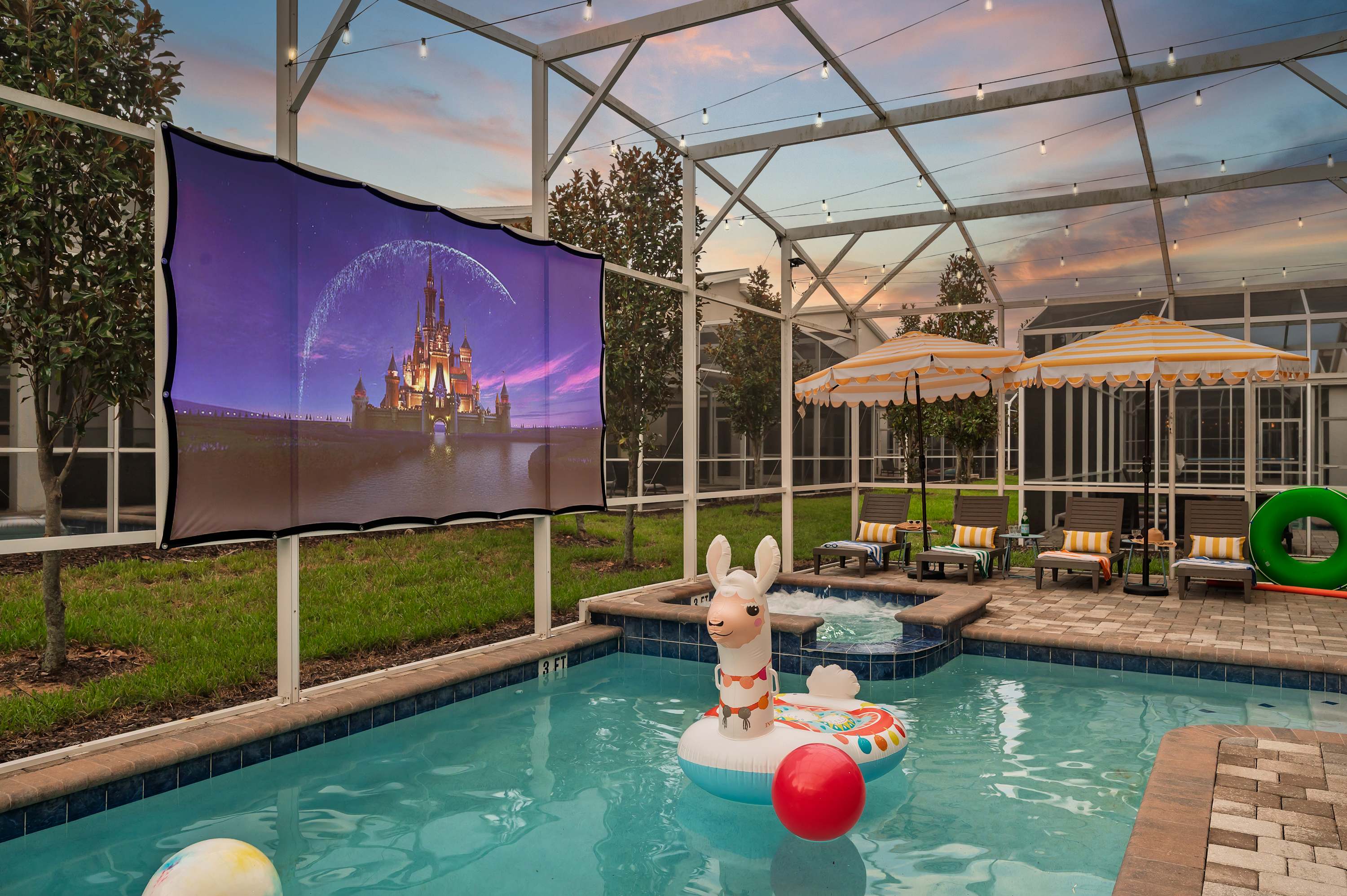 Large 7BR getaway near Disney w/ pool