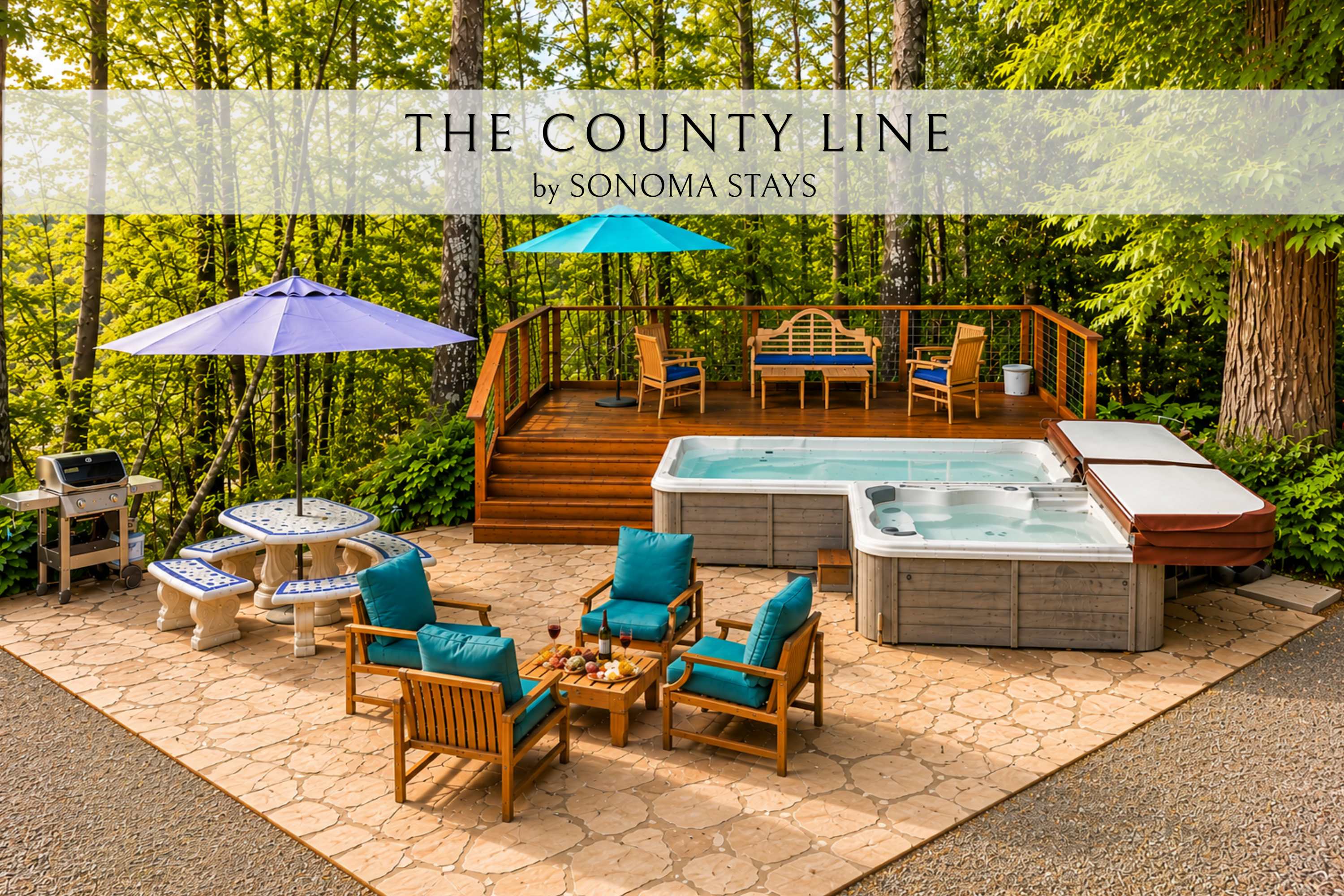 The County Line | Hot Tub, Swim Spa, Retreat — Glen Ellen, CA — vacation rental