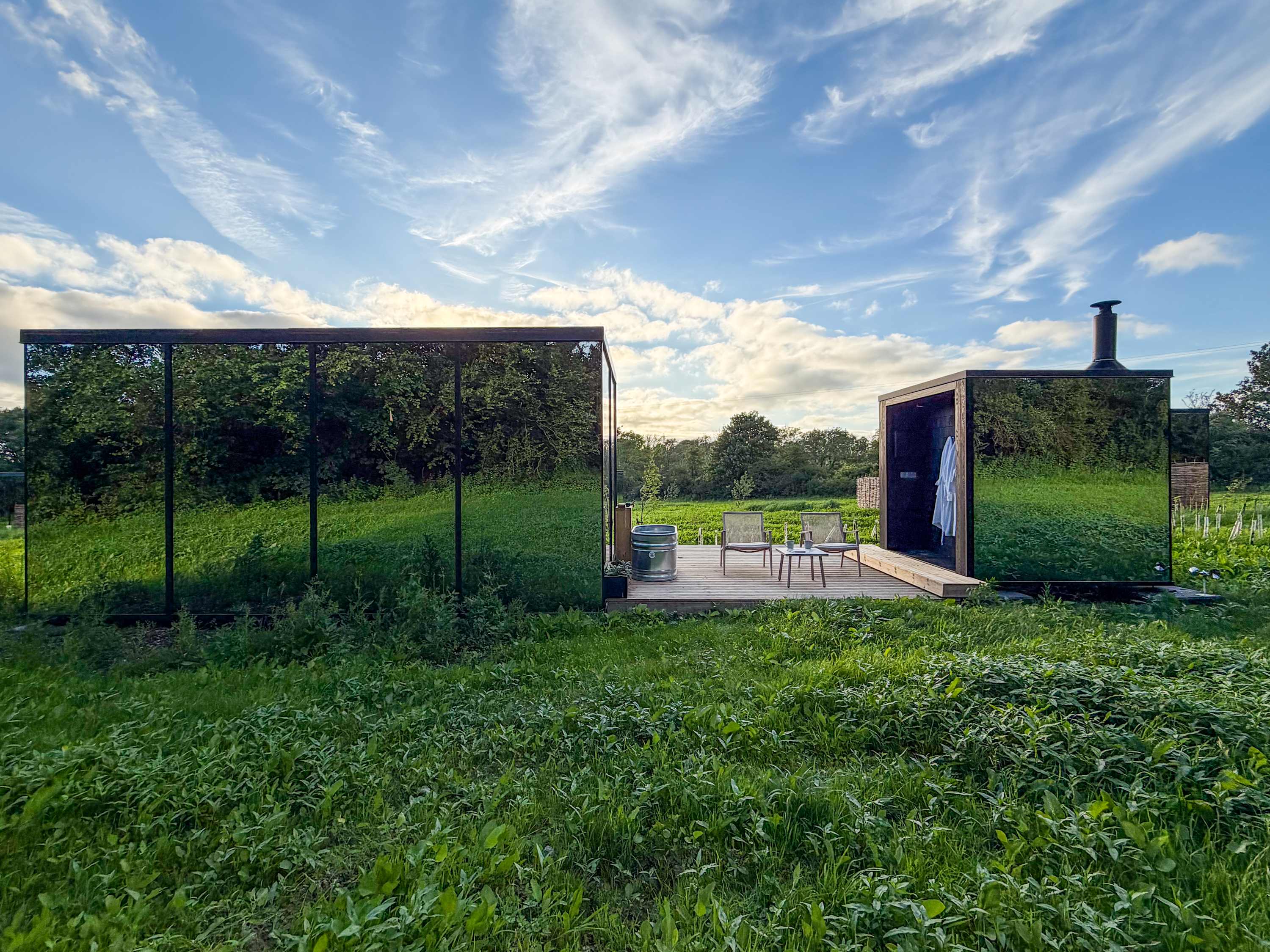 Mirror Cabin · Private Sauna & Plunge · Anglesey
