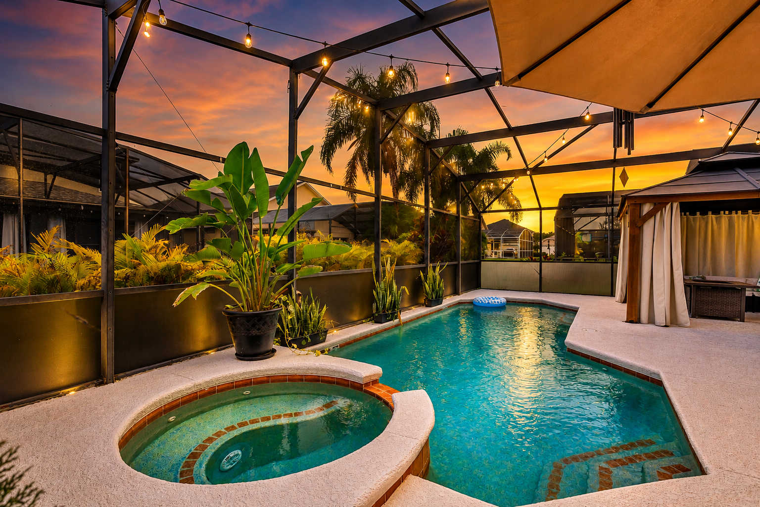 Fire Pit Pool Retreat for Groups
