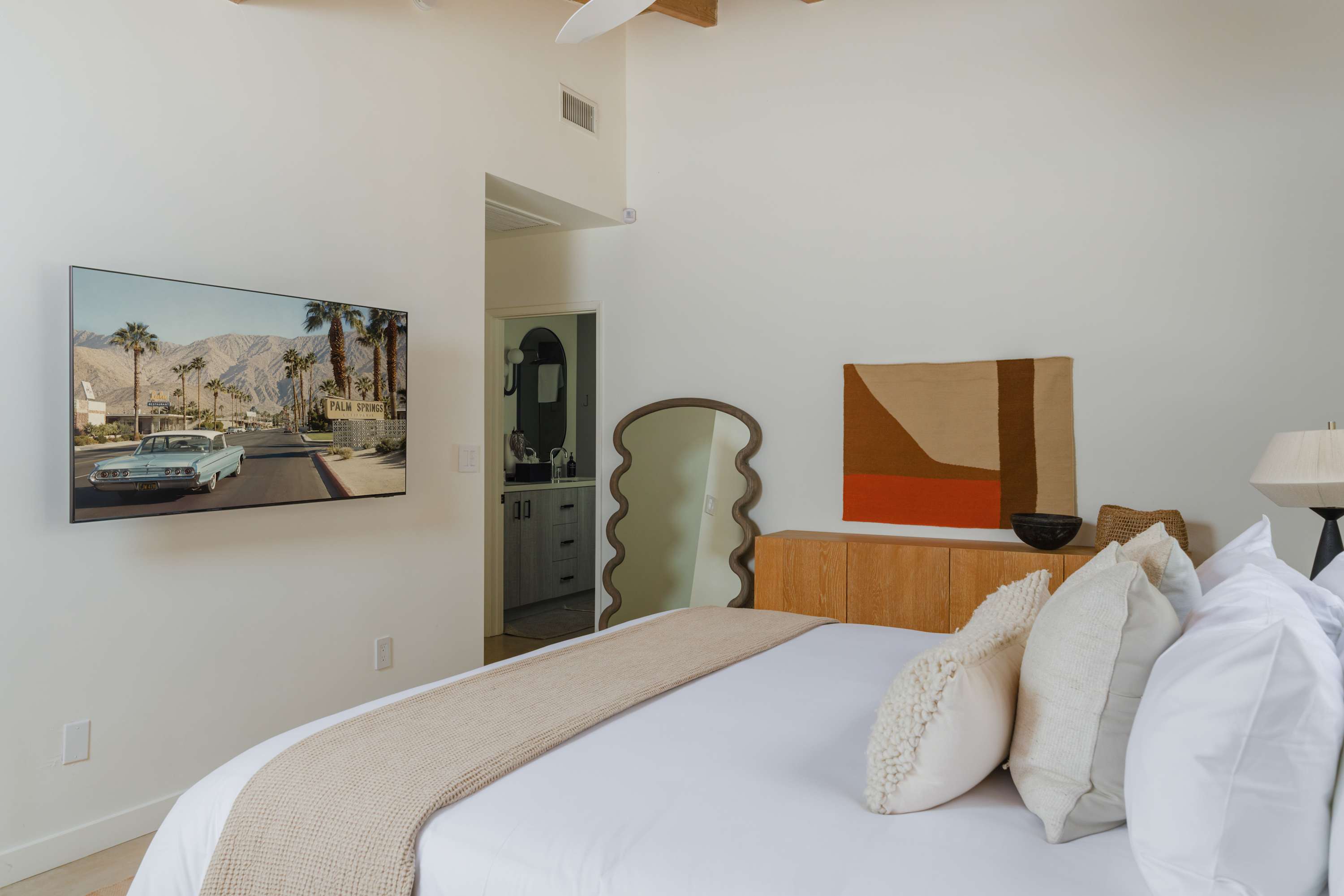 Primary Bedroom | San Simian in Palm Springs, California by Luxus Vacation Properties