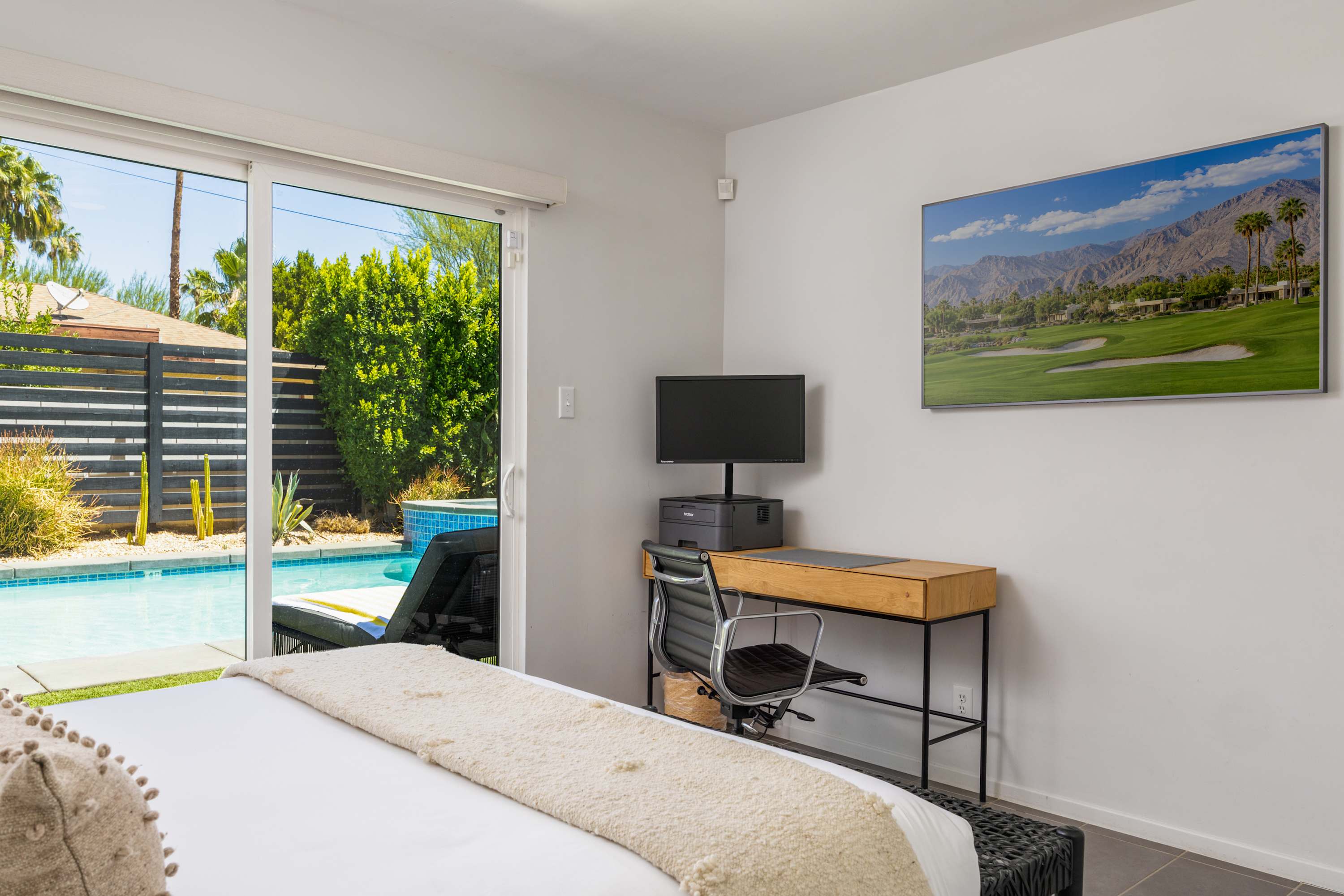 Bedroom 4 | Desert Charmer in Palm Springs, California by Luxus Vacation Properties