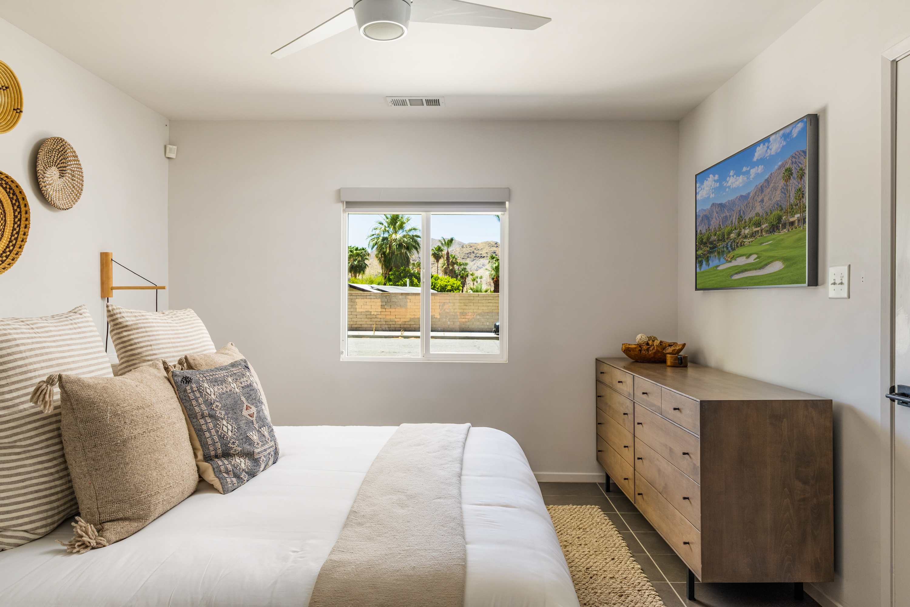 Primary Bedroom | Desert Charmer in Palm Springs, California by Luxus Vacation Properties