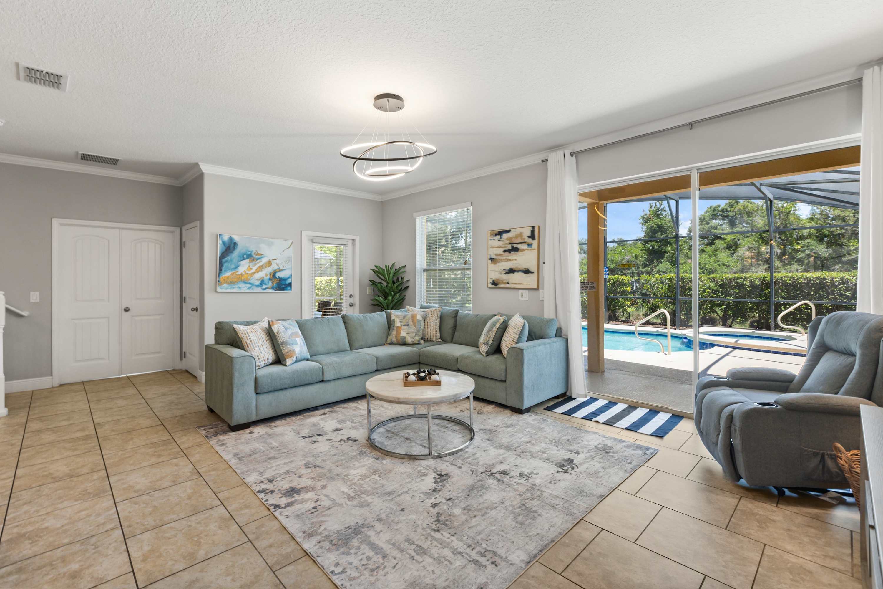 Relax Indoors with Direct Access to the Pool