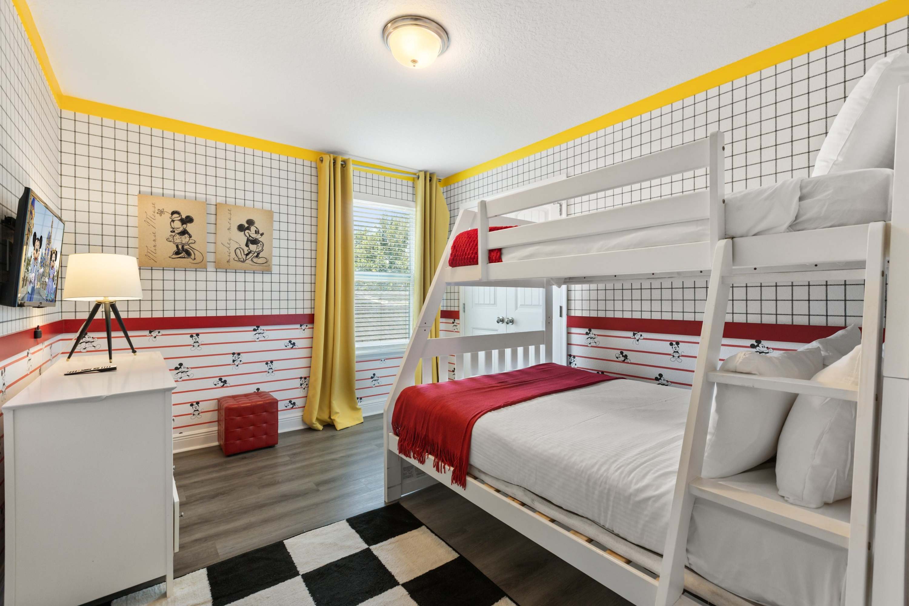Create Magical Memories with a Mickey Themed Bunk Bed and Smart TV