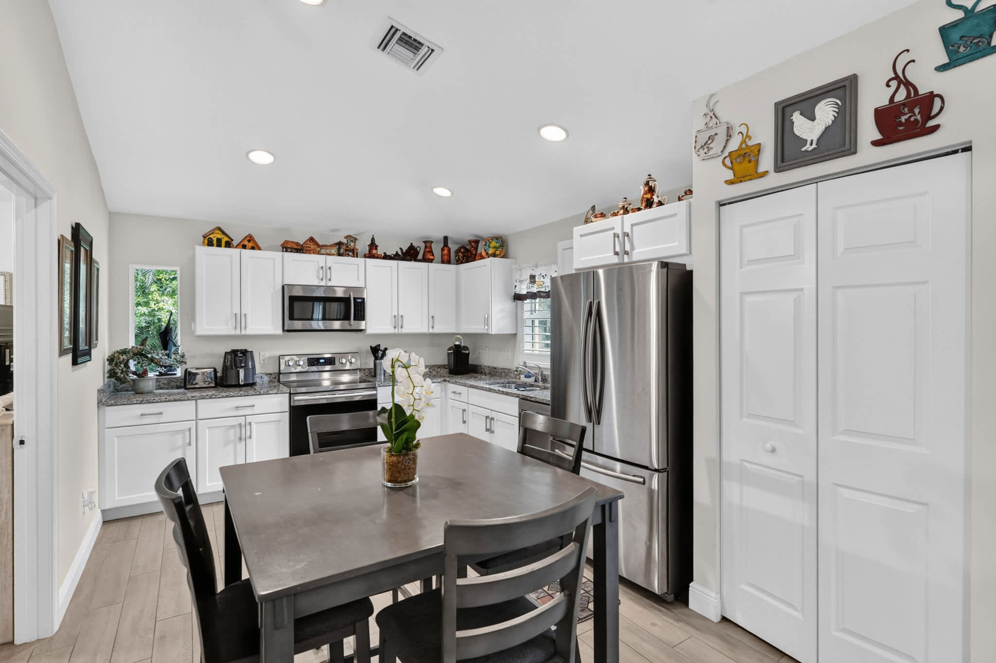 Make mealtime memories together at the dining table, seating 4​