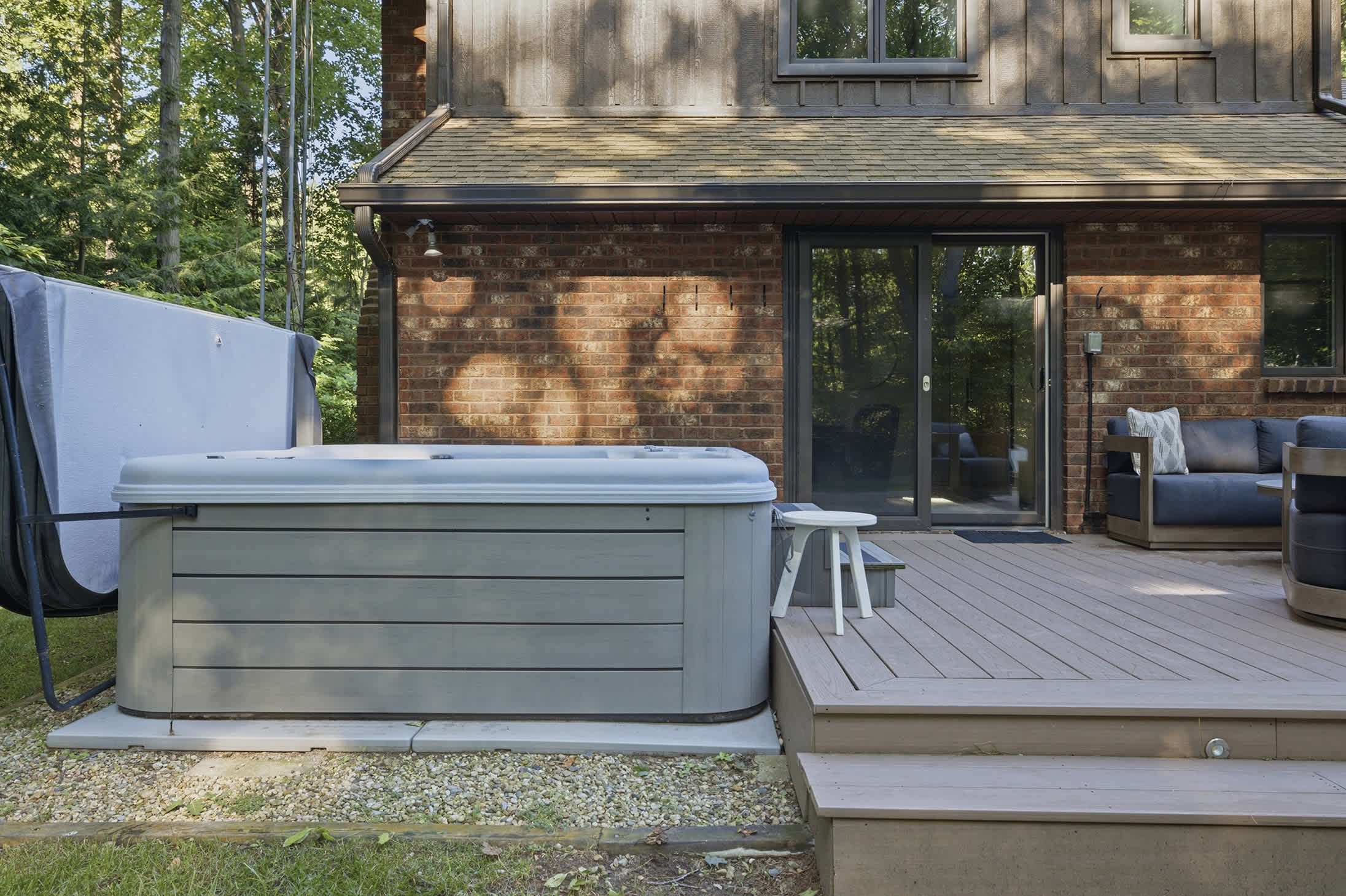 Our hot tub is available year round.