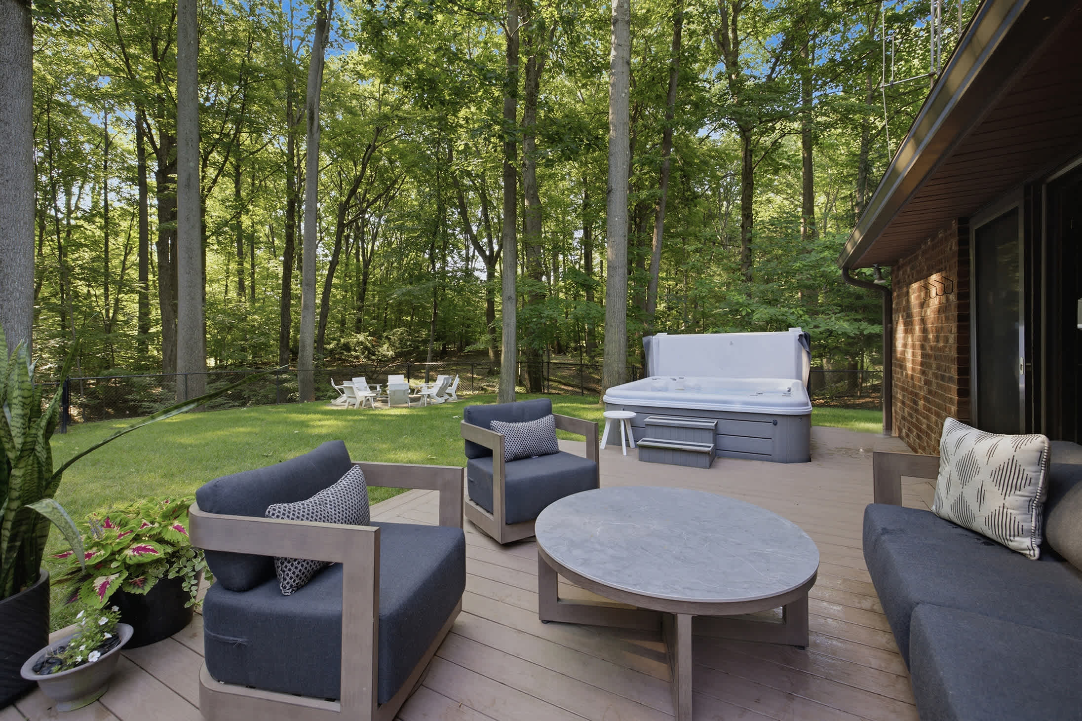 Sit back, sip, and enjoy time together on the social deck.