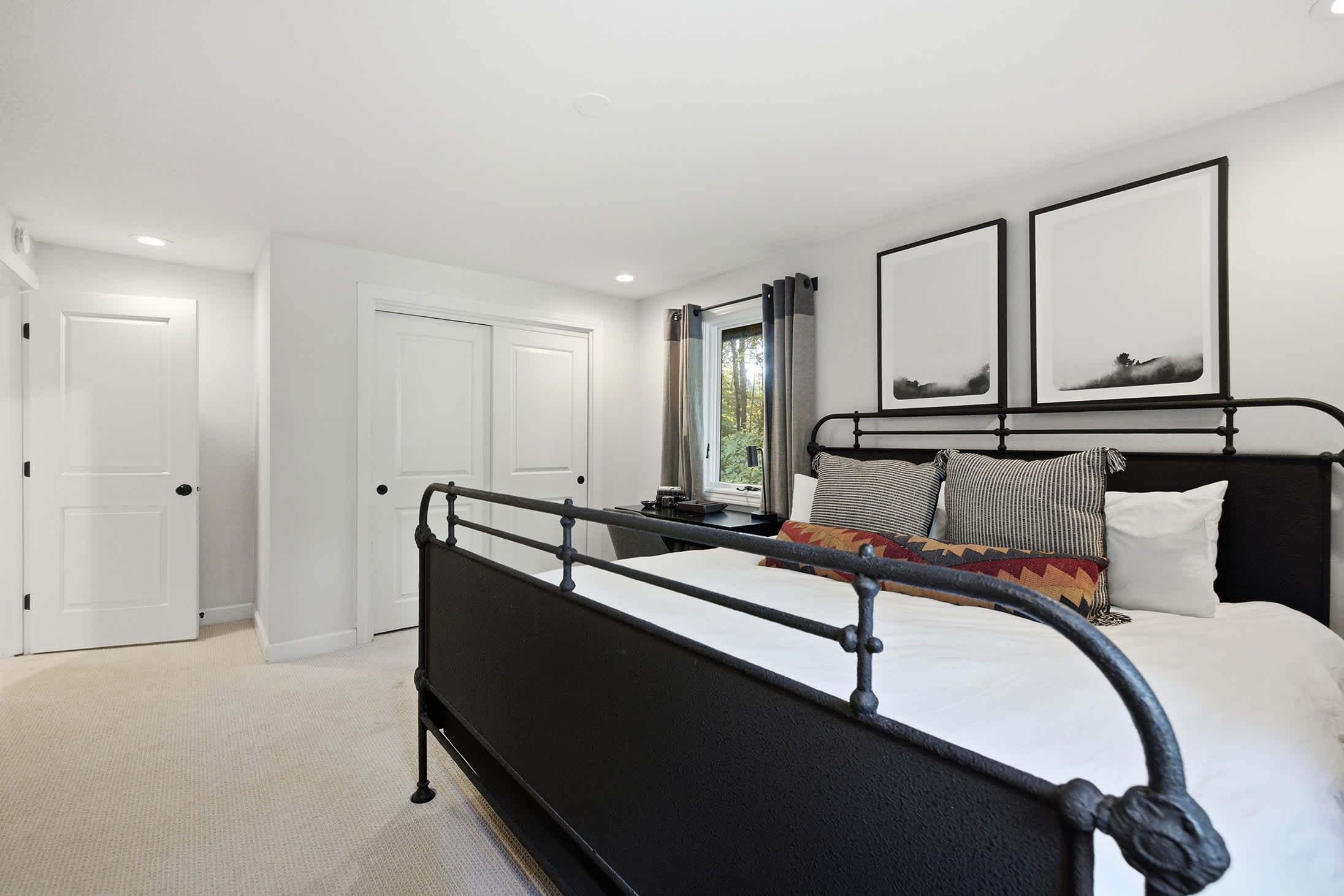 Simple, modern details shape this relaxing space for deep rest.