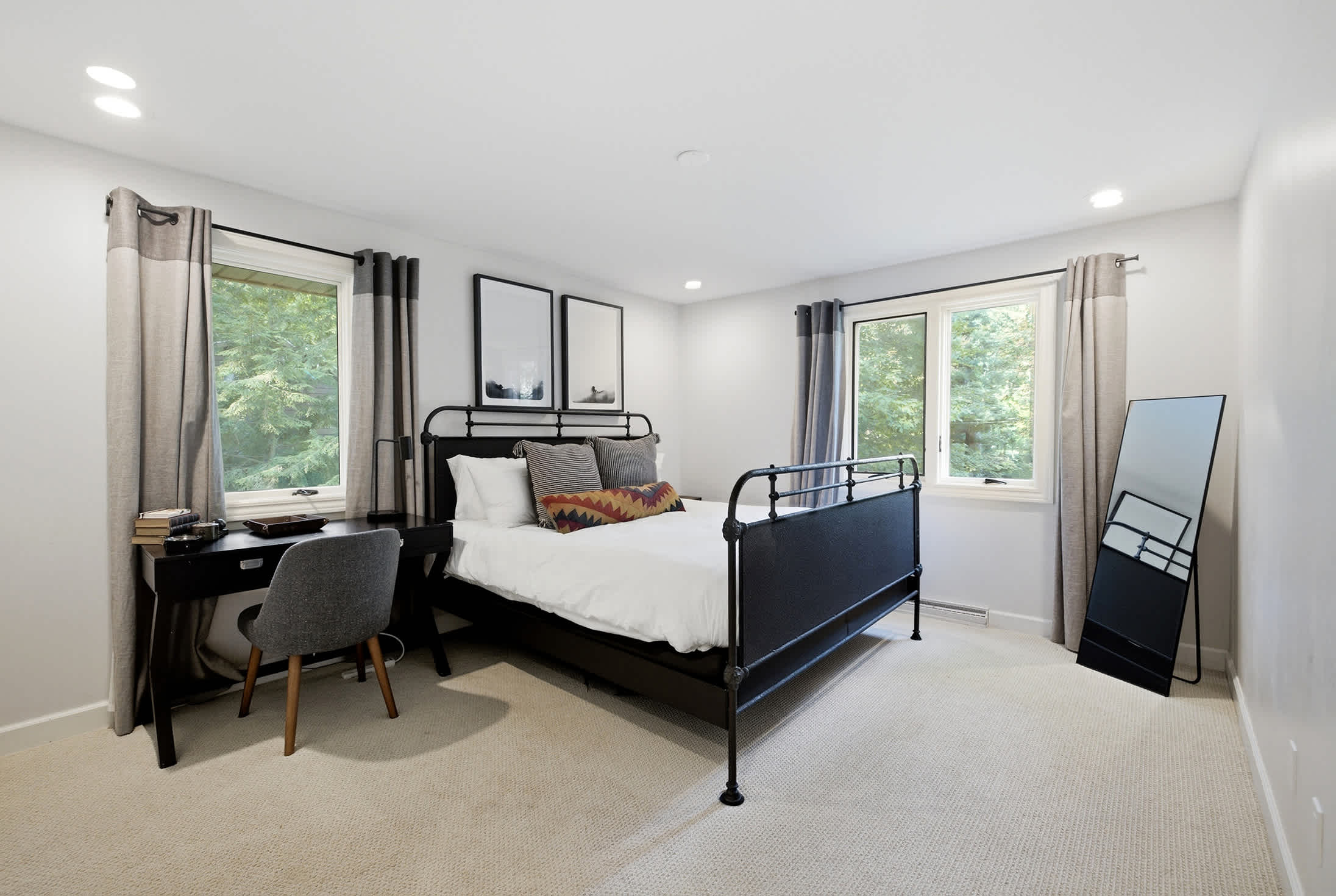 Bedroom 3 is on the upper level and has a queen-size bed.