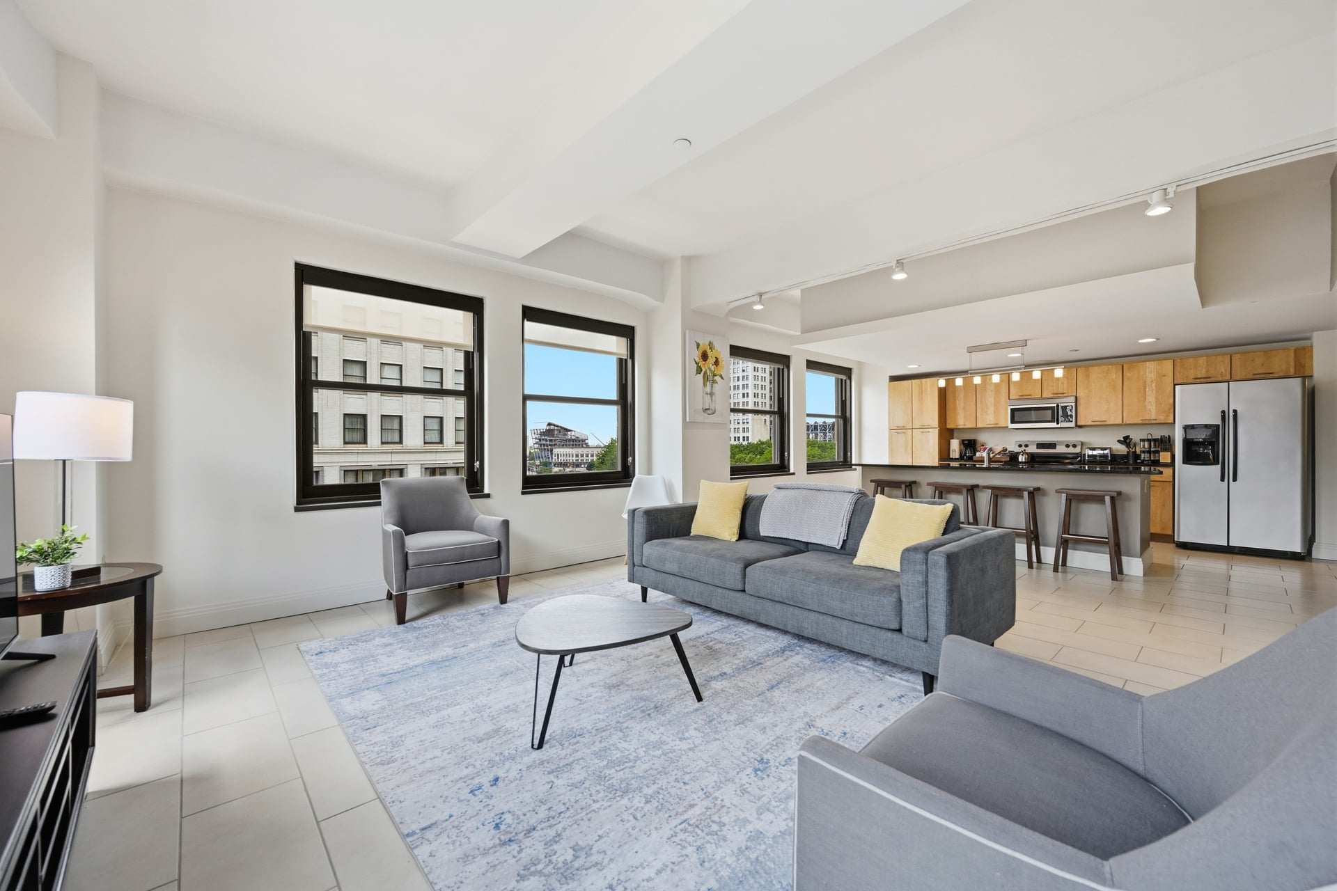 Stylish High-Rise Loft in Downtown Detroit, City Views in Detroit, MI
