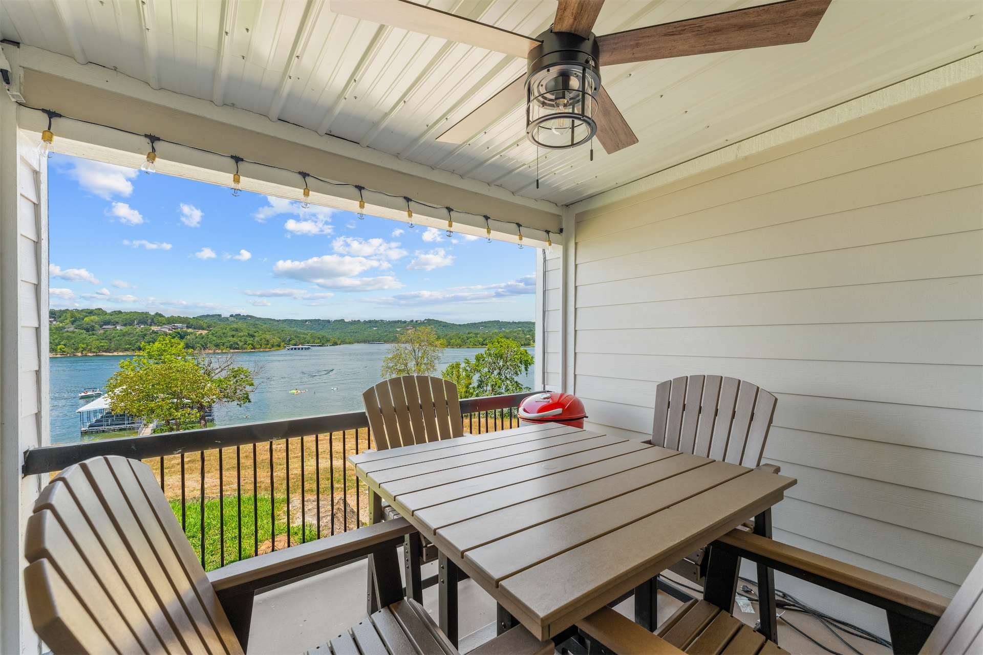 Lounge the day away or dine alfresco on the first of two water-view patios​