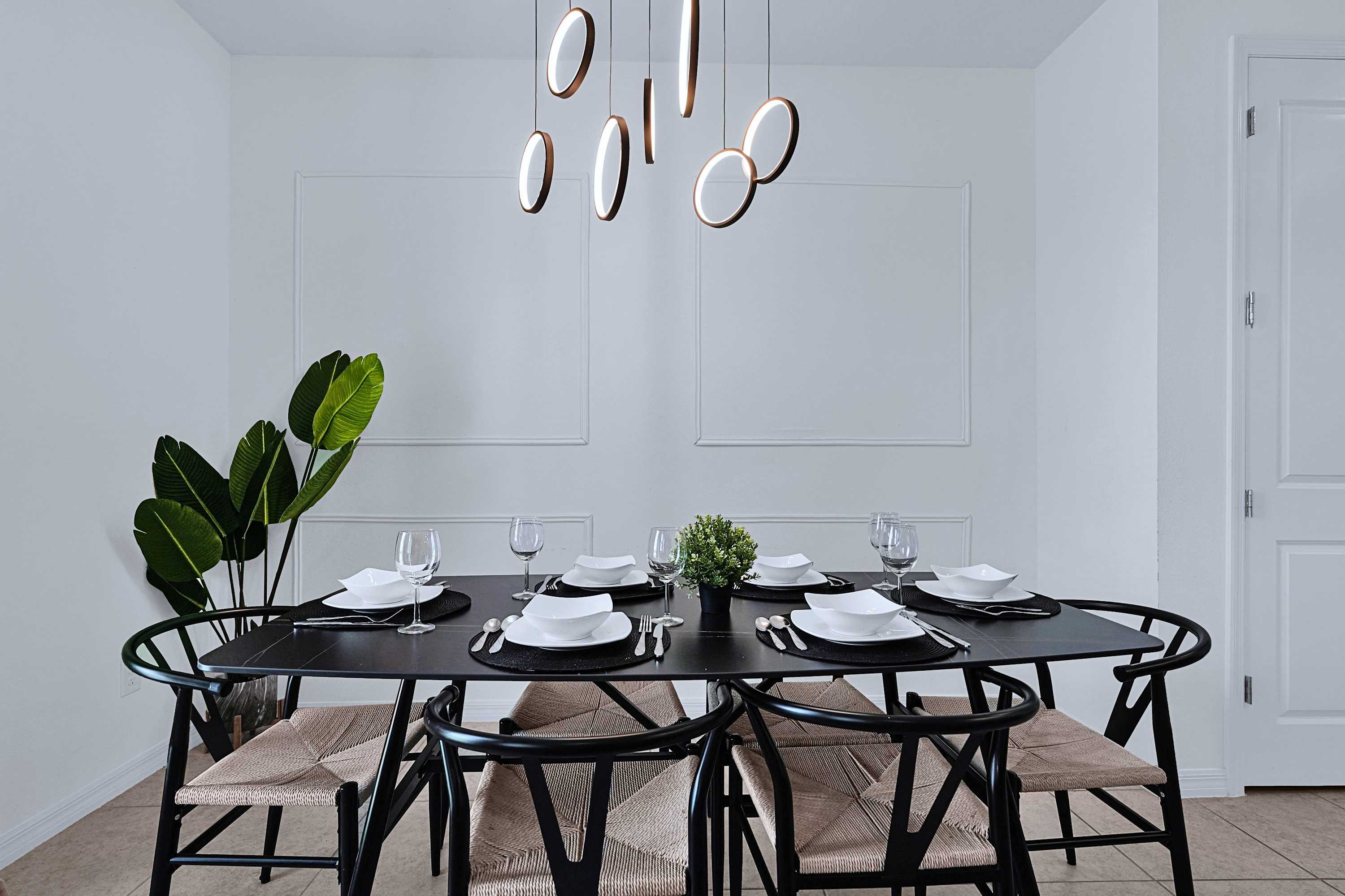 Elegant dining setup designed for memorable meals, conversations, and quality time