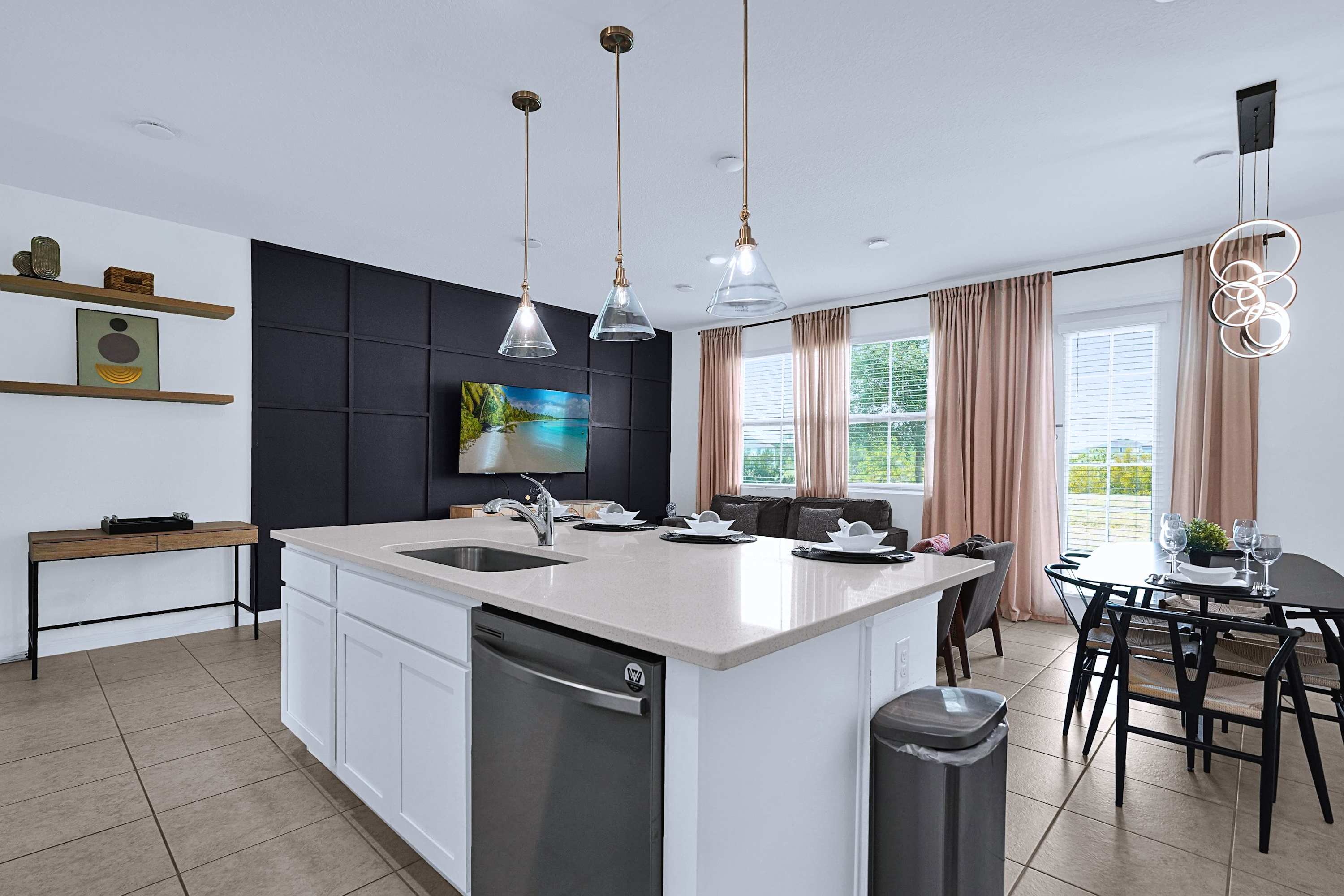 A beautifully connected home with stylish spaces flowing seamlessly together